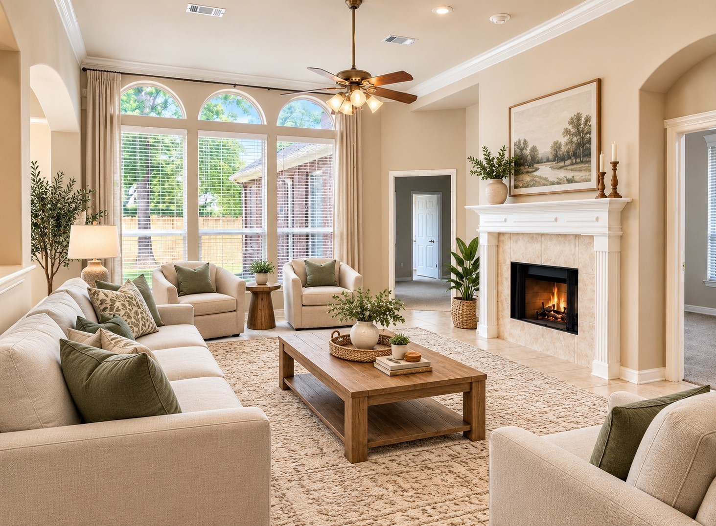 STAGED LIVING ROOM