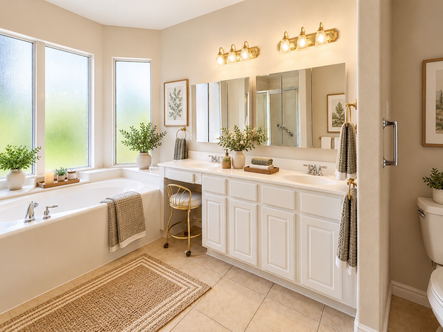 STAGED - PRIMARY BATHROOM