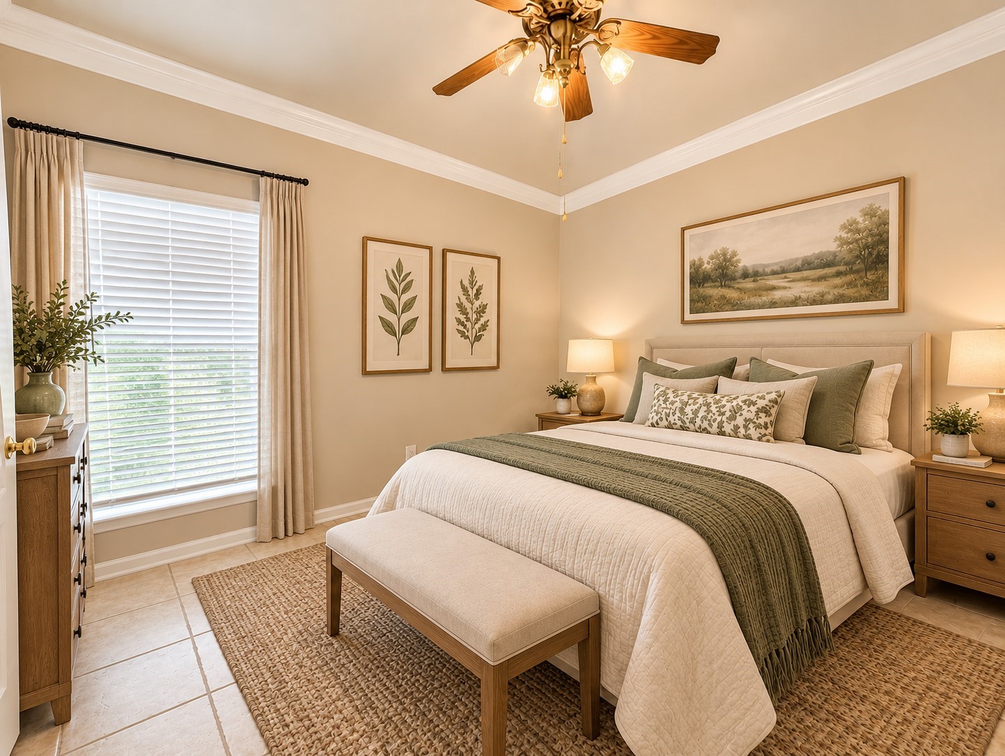 STAGED BEDROOM 2