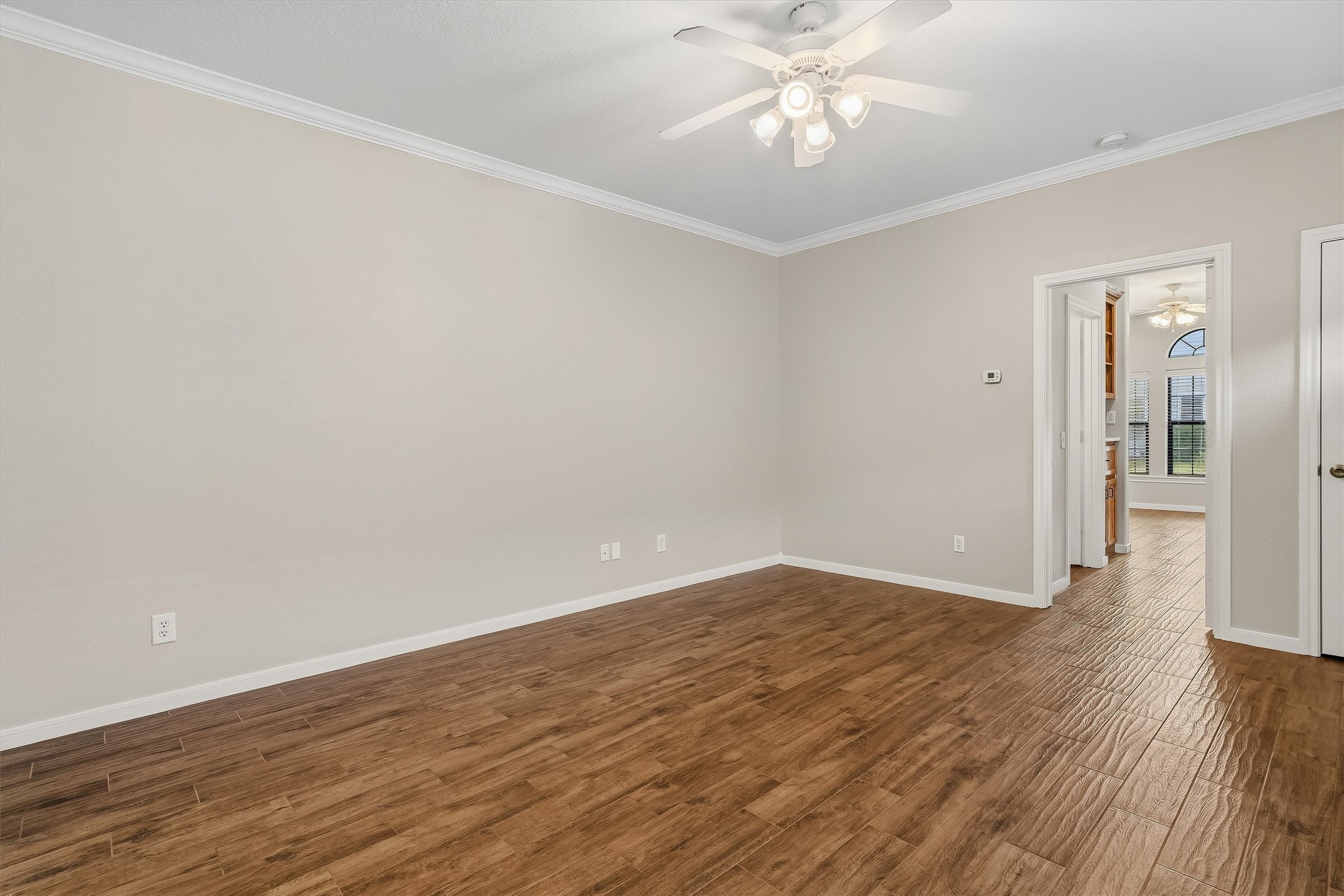 Living room space. Updated flooring and fresh paint! Living room space. Updated flooring and fresh paint!