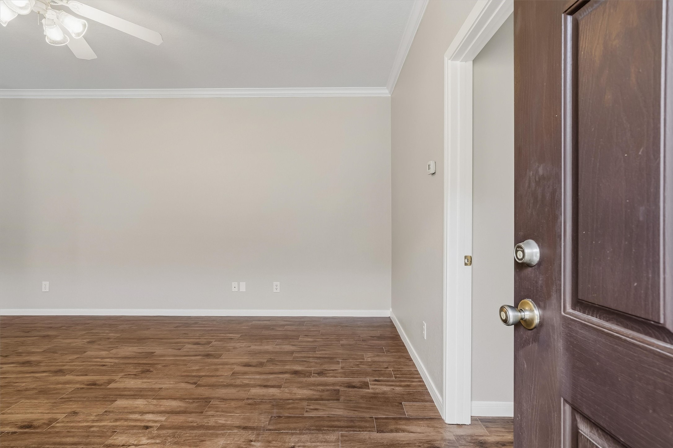 Entrance, fresh paint and updated flooring Entrance, fresh paint and updated flooring