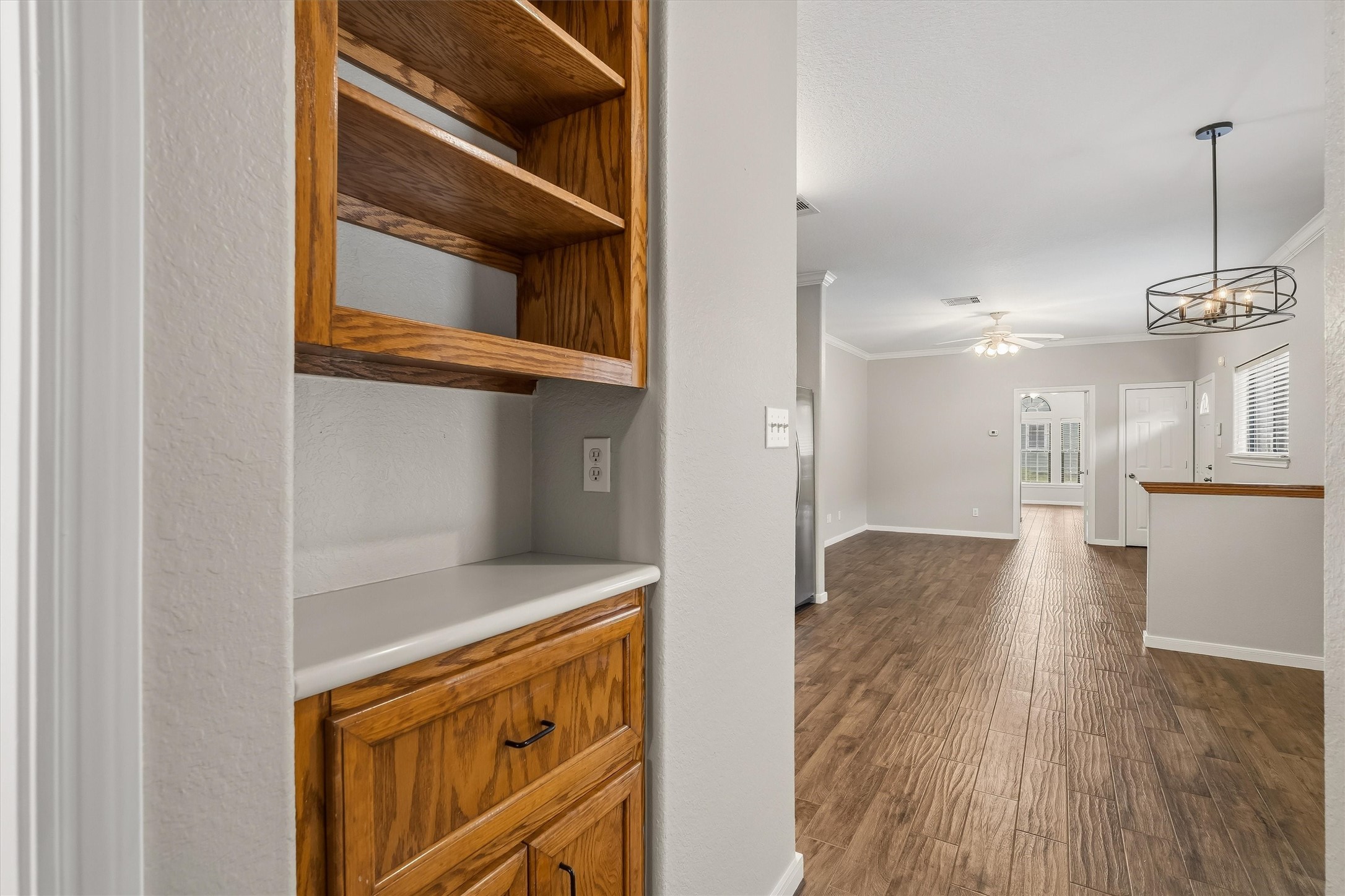Hallway storage space