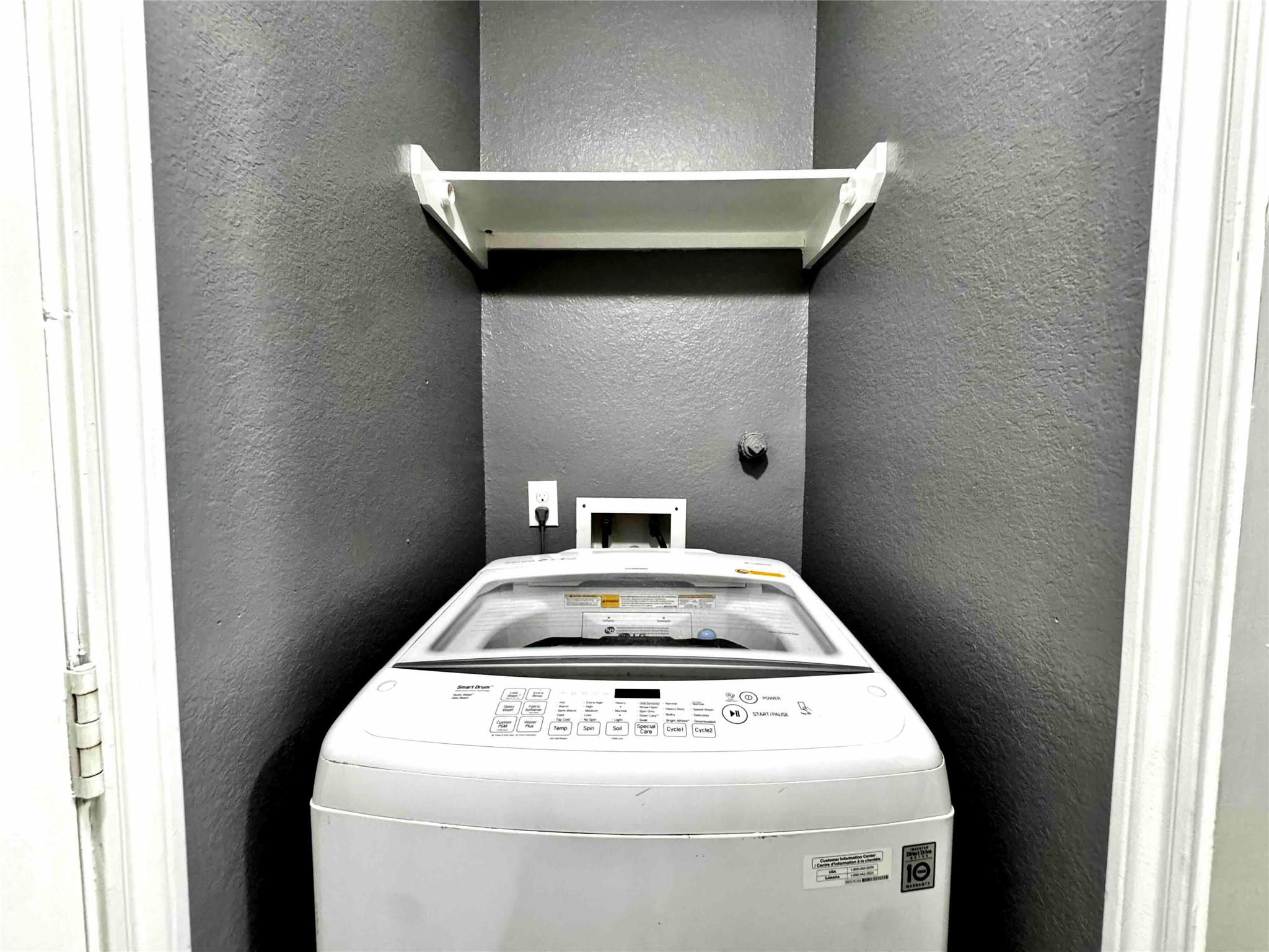Washer stays.
