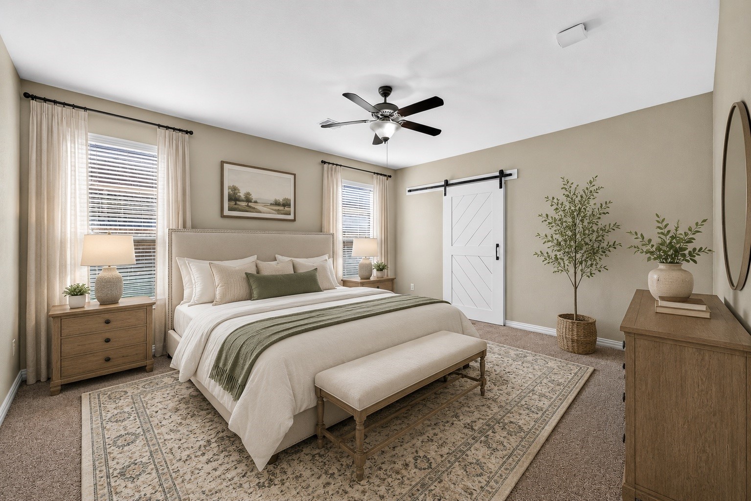 Primary Room with Ceiling Fan Primary Room with Ceiling Fan