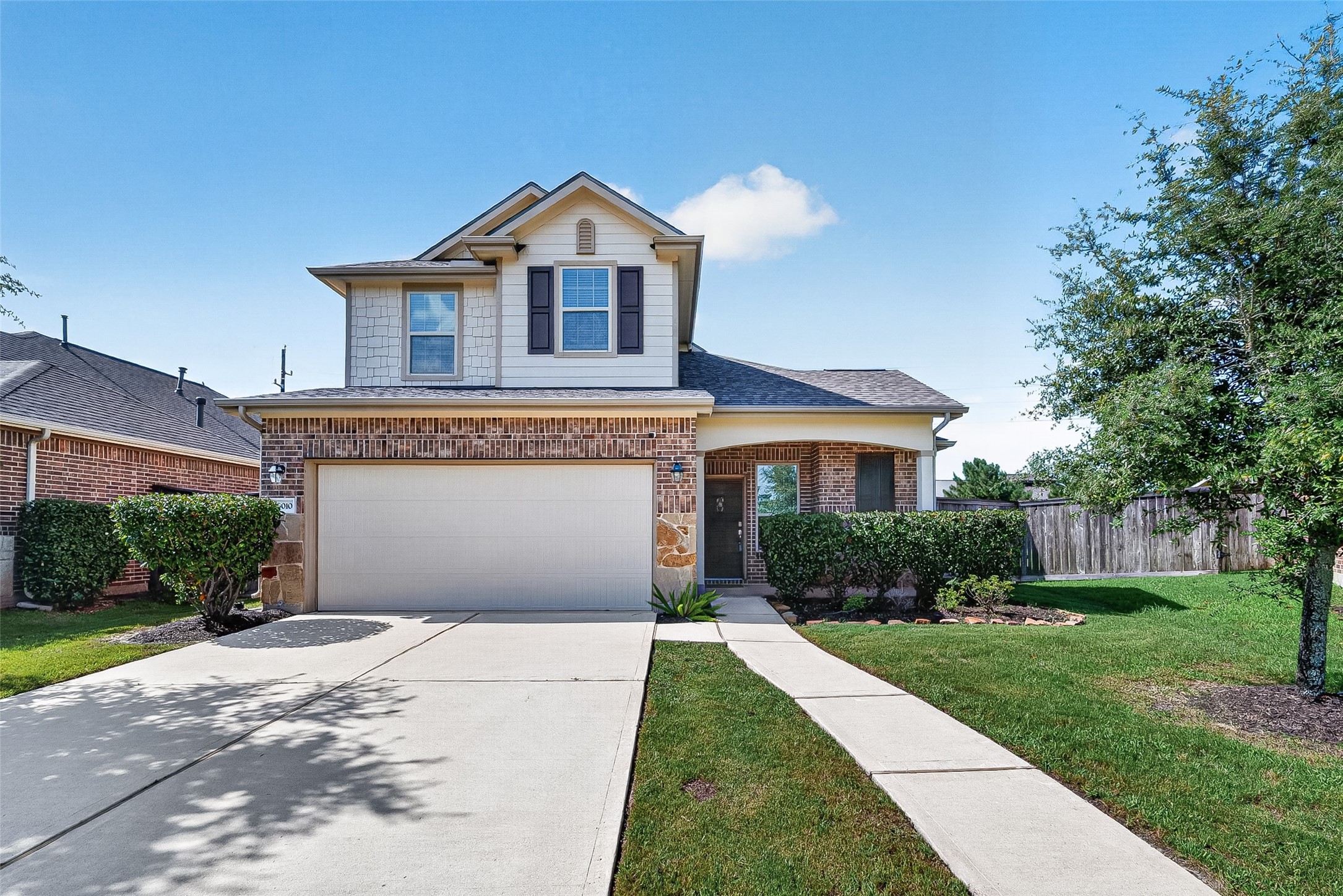 Double Driveway, long Walk Way leading to door