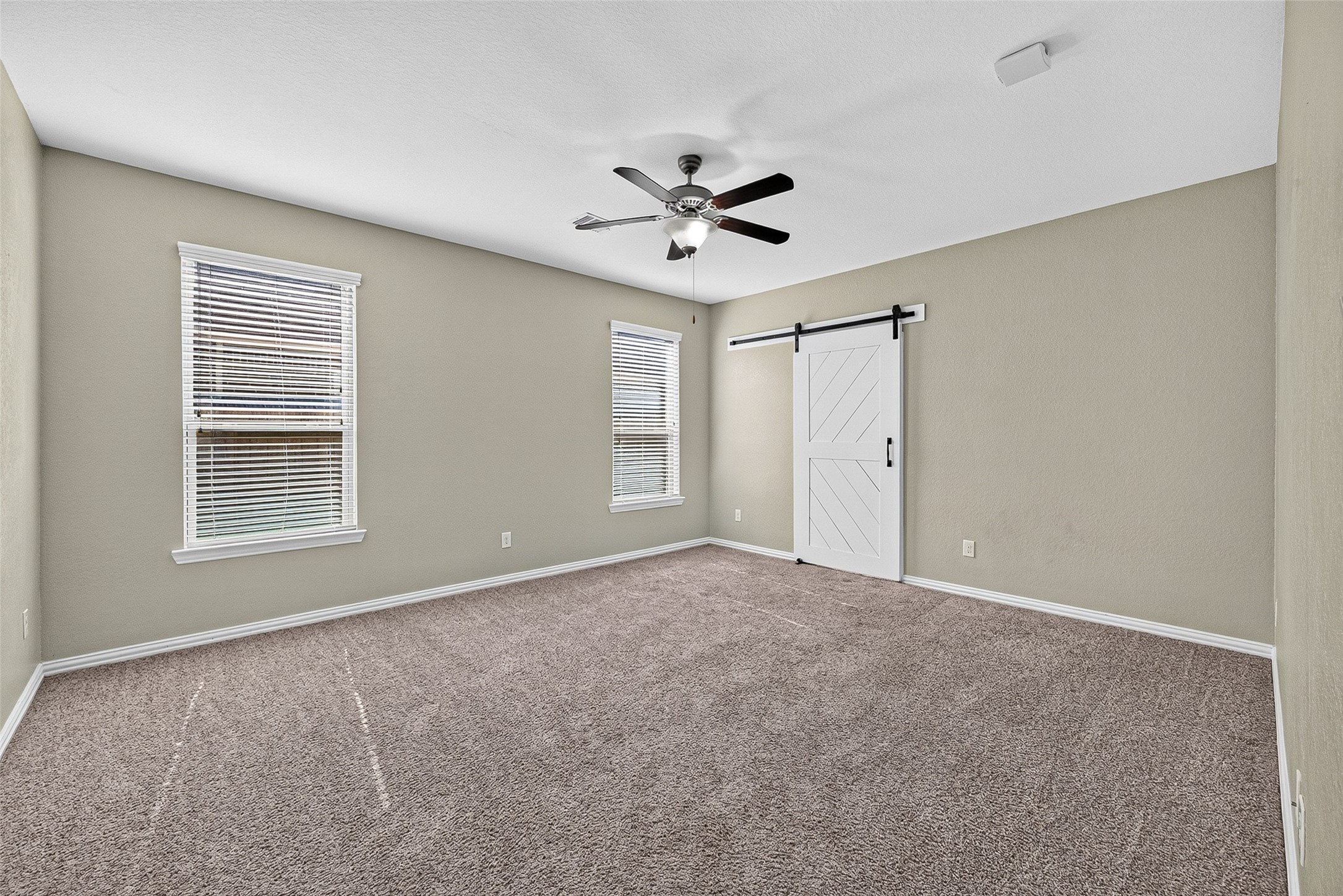 Primary Bedroom with Barn Door
