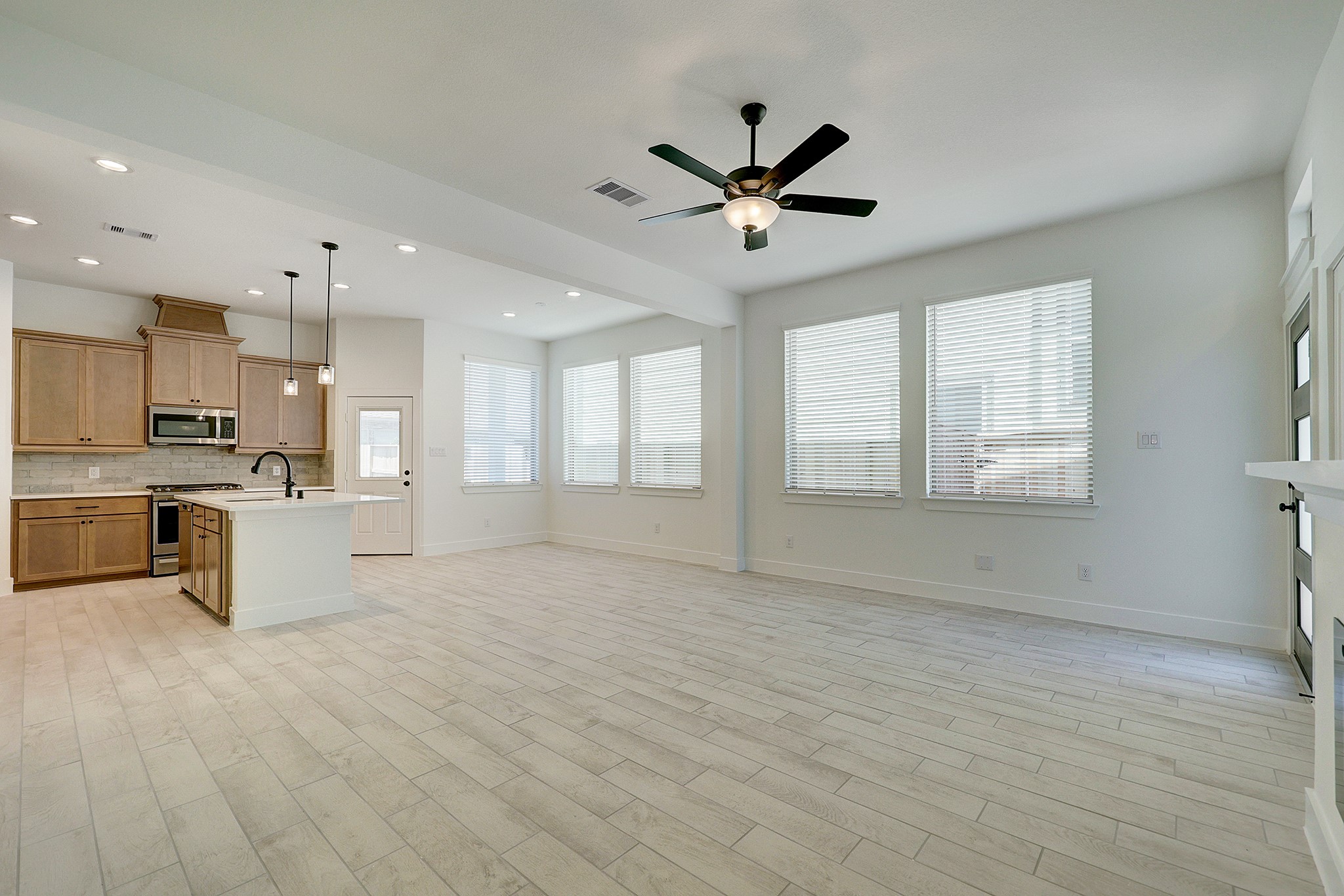 Generous family room with plenty of natural light.
