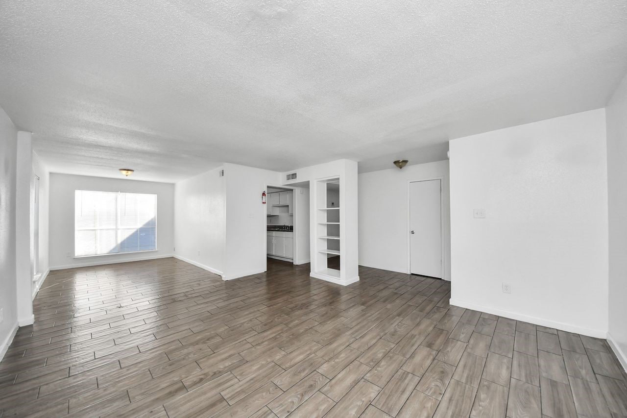 Living area and dining area