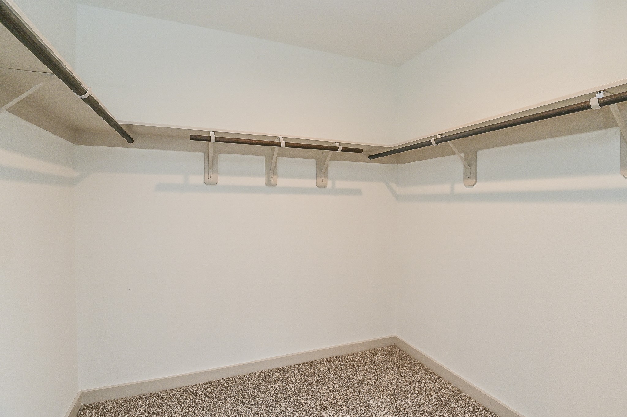 Spacious walk-in closet