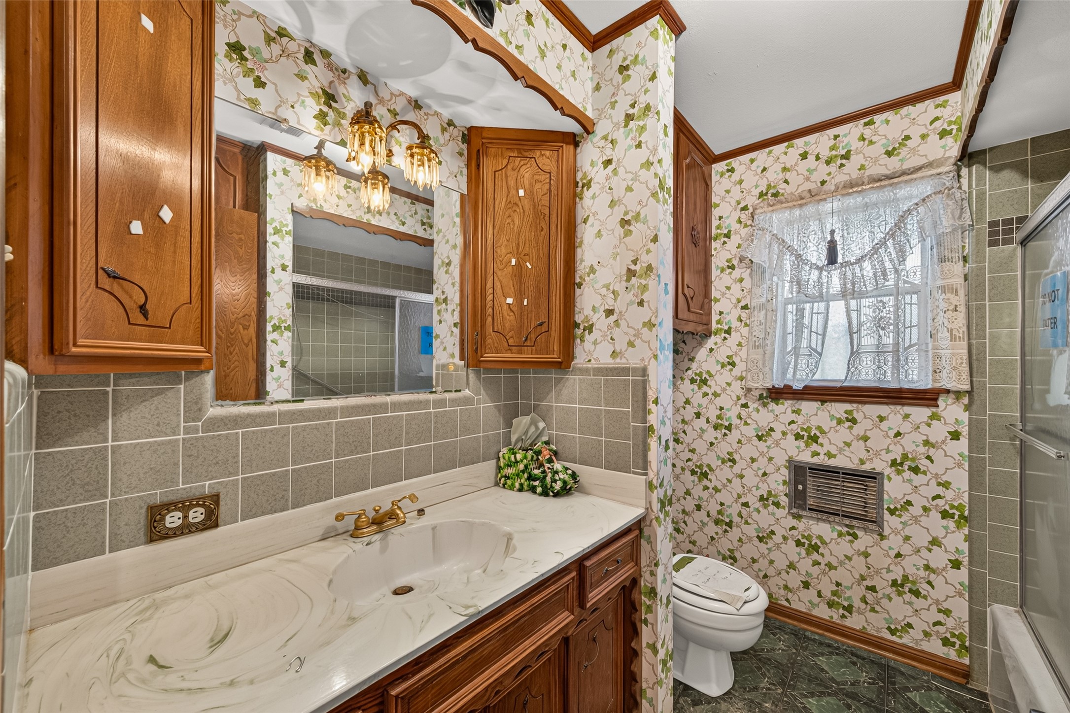 Hallway bathroom.