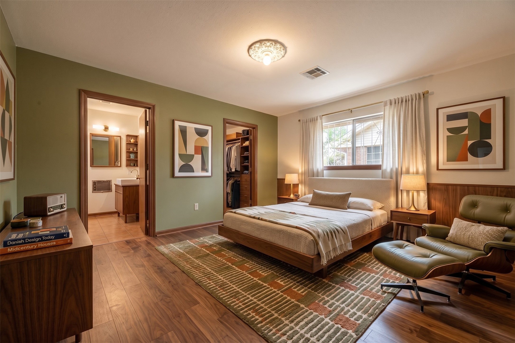 Change out the flooring, add some paint, update your bathroom and you have your own bedroom retreat.