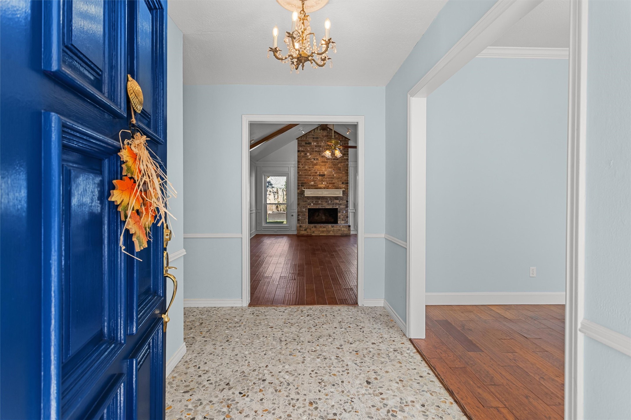 Front Entry with Dining Room on the right.