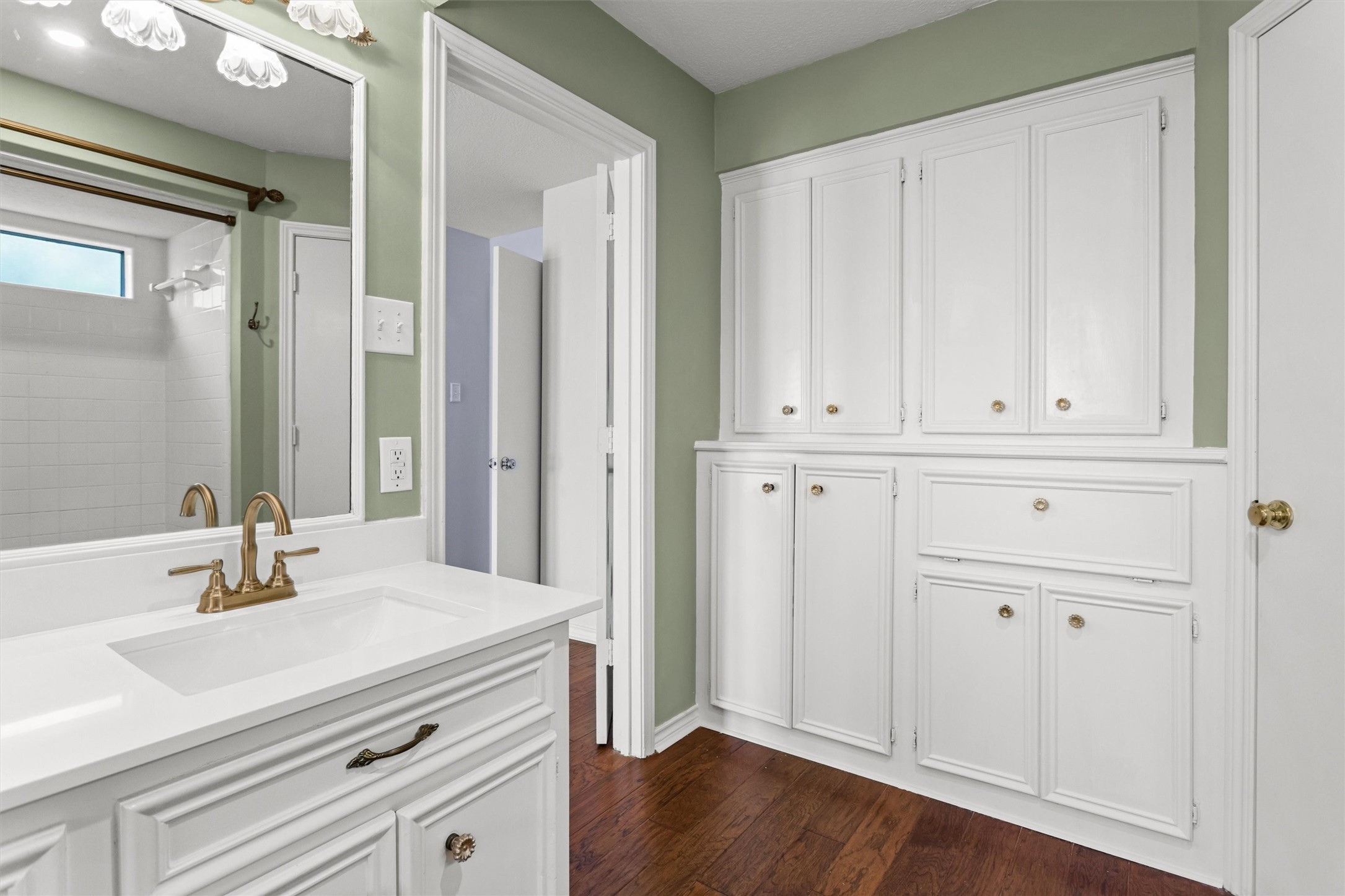 Primary Bath with Built-in Cabinetry