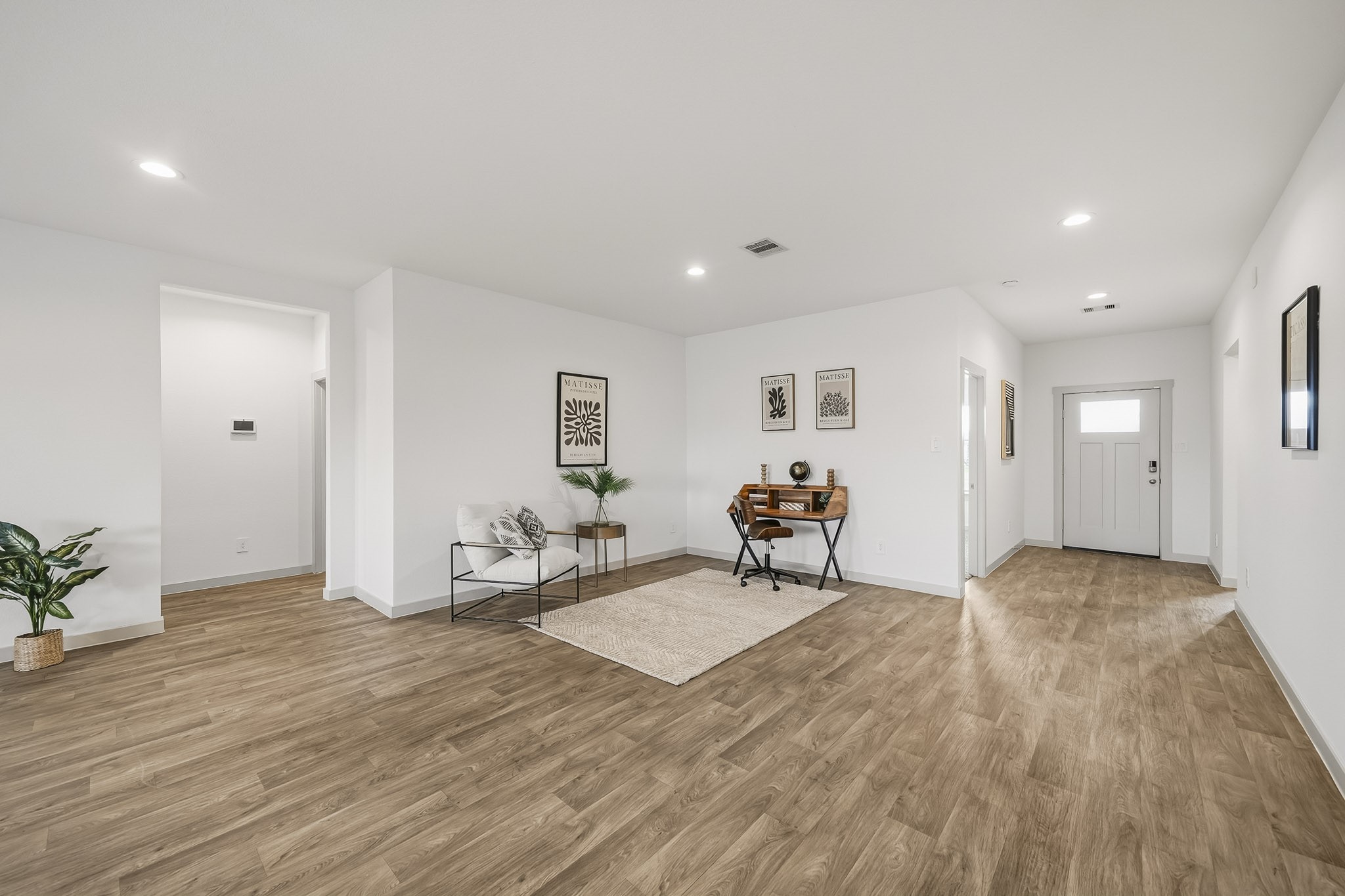 So much space as you enter the home with natural light throughout
