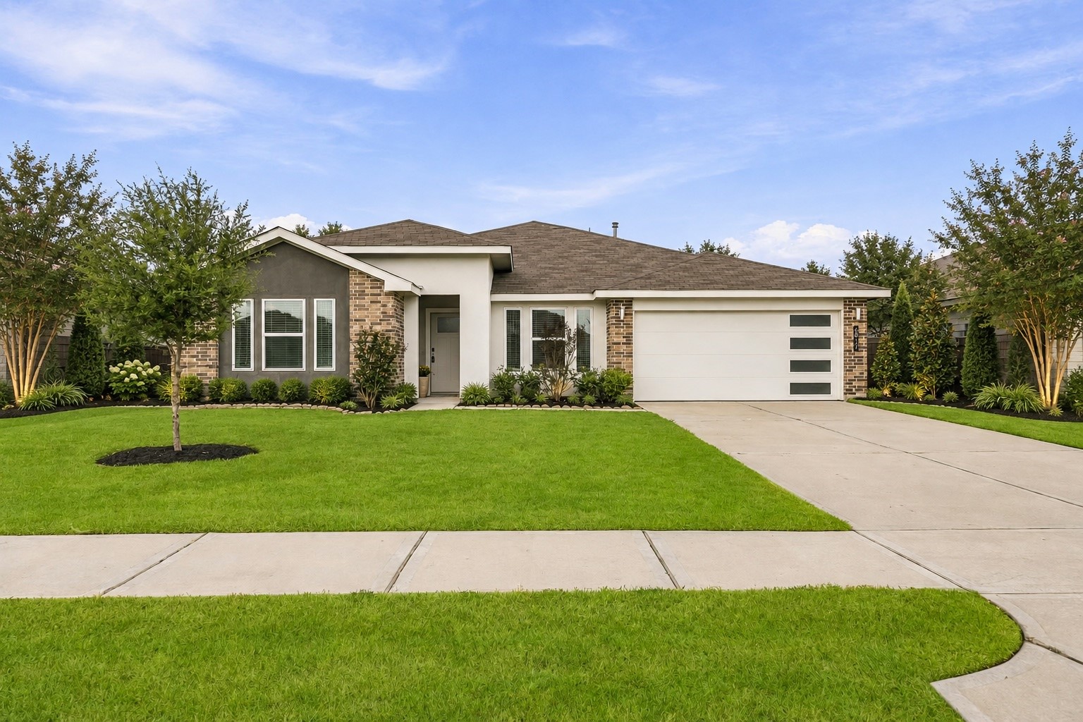 Imagine the additional landscape on the sides of home. GORGEOUS