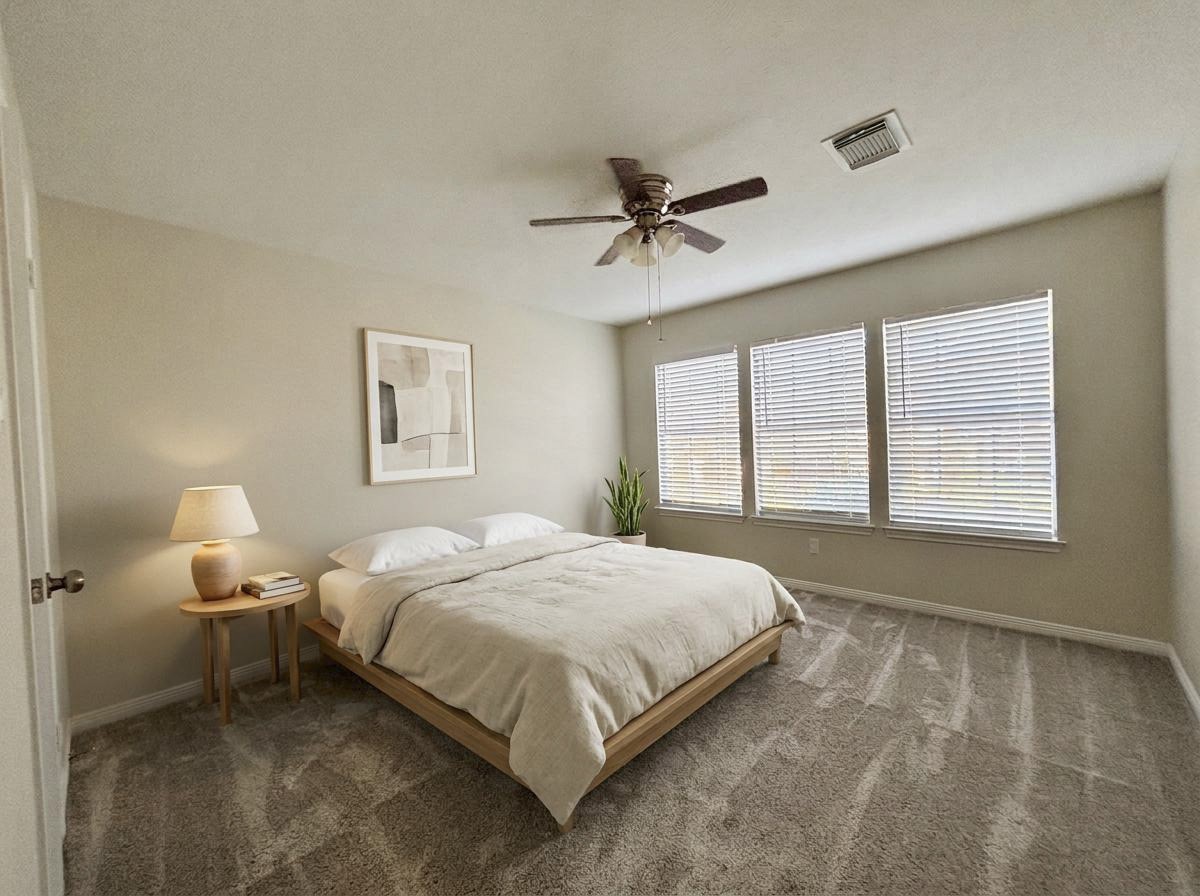 Room # 4 on the second floor (Virtually staged).