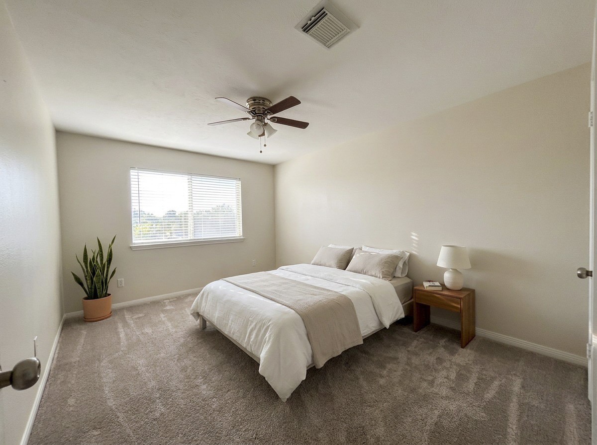 Room # 2 on the second floor (Virtually staged).