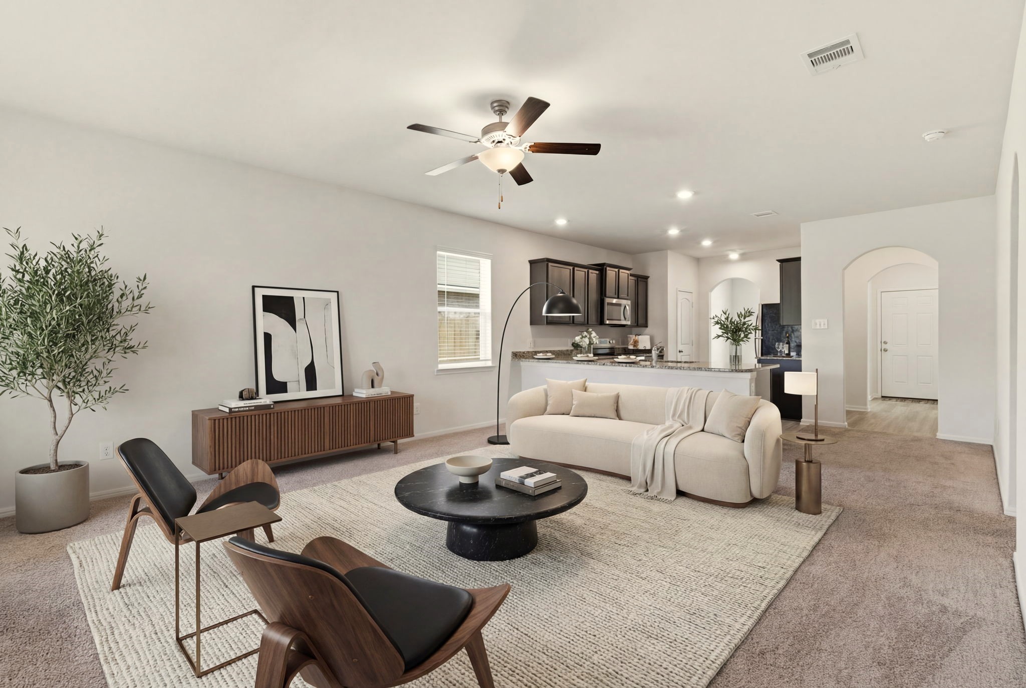 Living area. Virtual Staging.
