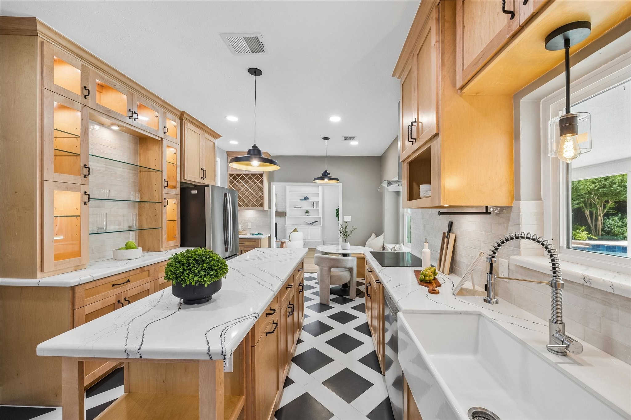 Beautiful new fixtures and love this farmers sink!
