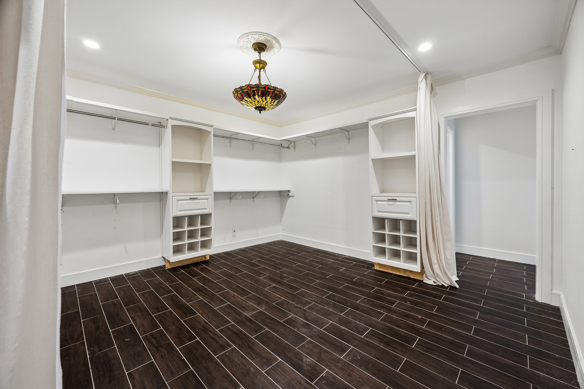 Versatile room with built-ins.