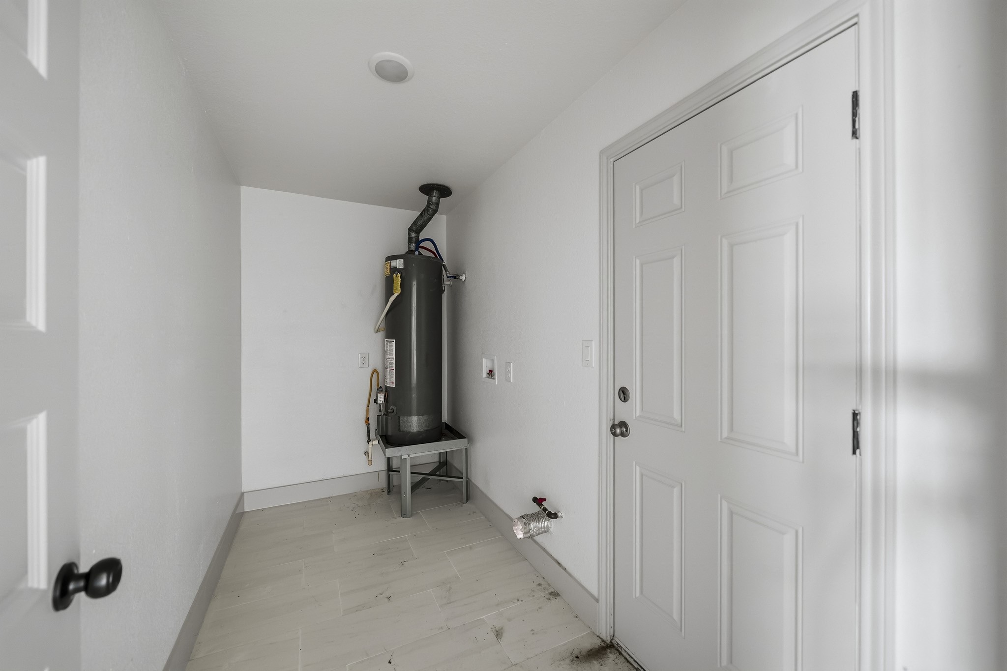 Utility room inside the home.