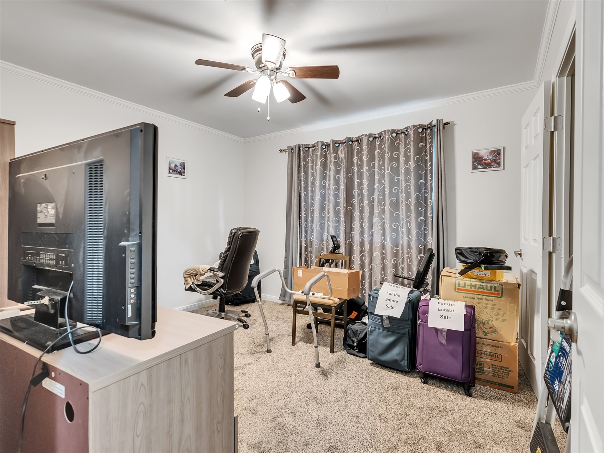 One of 3 bedrooms down.