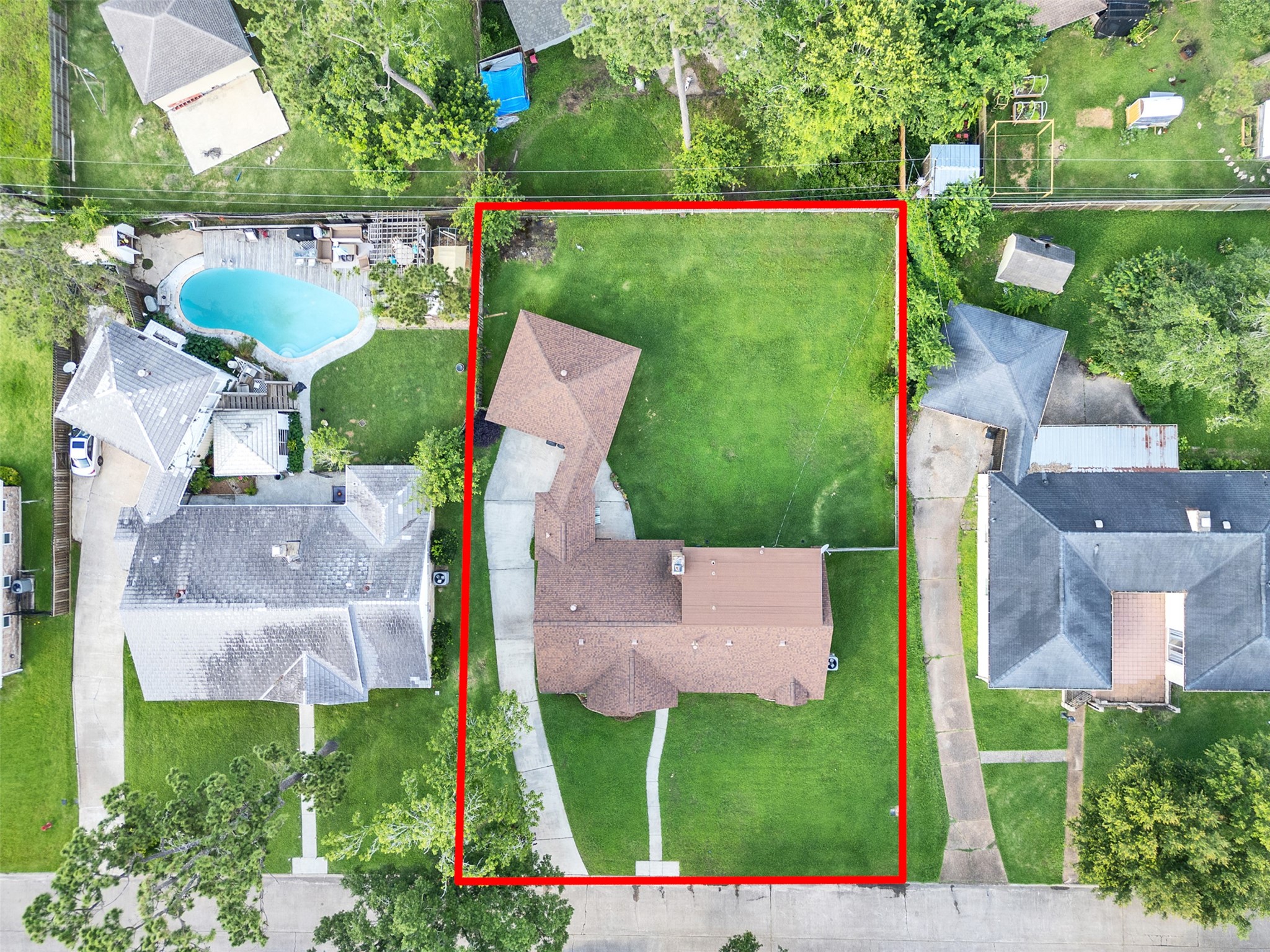 Big home, bigger possibilities. From this aerial view, you can truly appreciate the expansive backyard space, pool size yard, and room to entertain, relax, and make memories for years to come. Big home, bigger possibilities. From this aerial view, you can truly appreciate the expansive backyard space, pool size yard, and room to entertain, relax, and make memories for years to come.