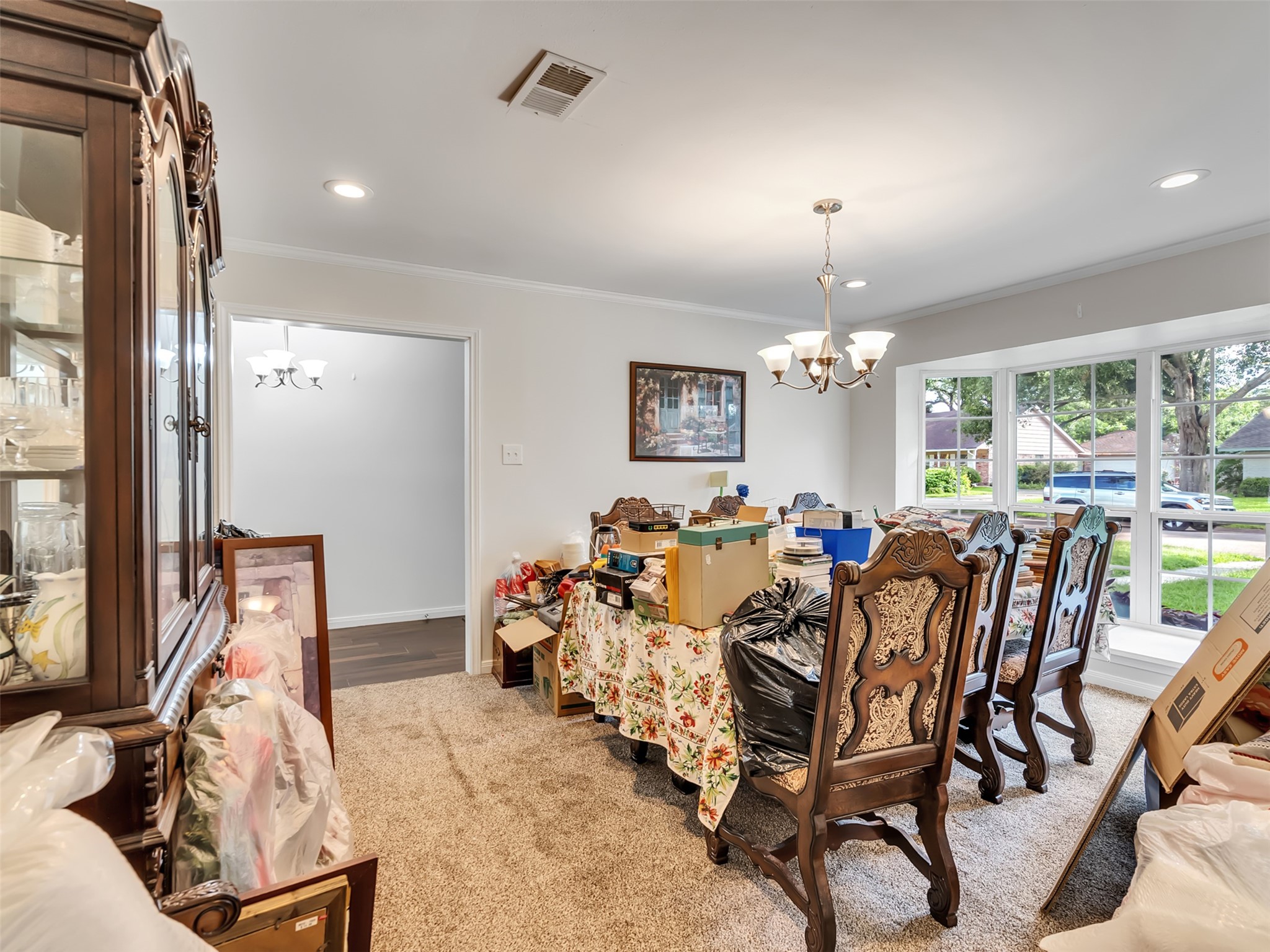 Pretty bay window offers plenty of natural lighting.