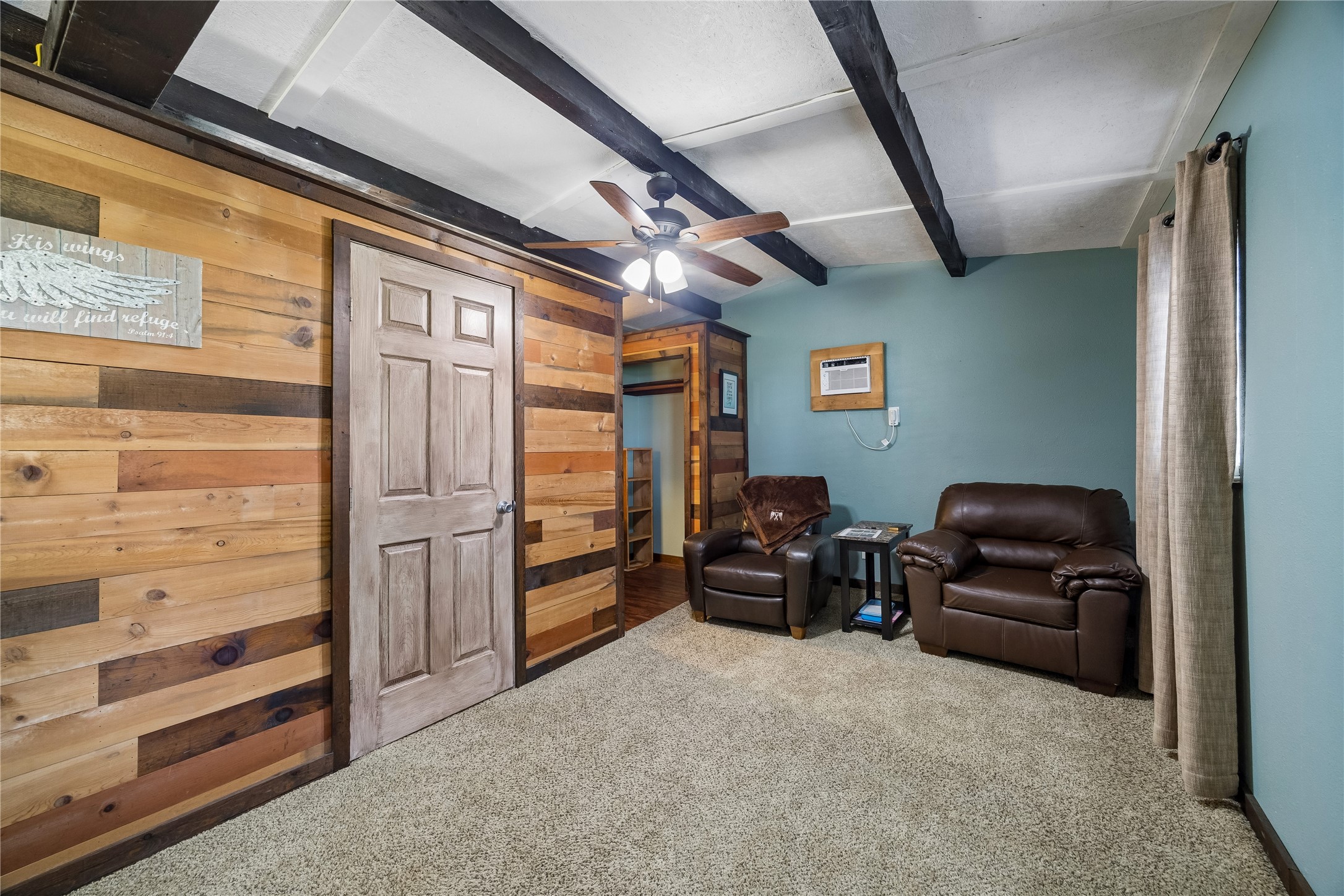 Dayroom with bathroom & storage closet