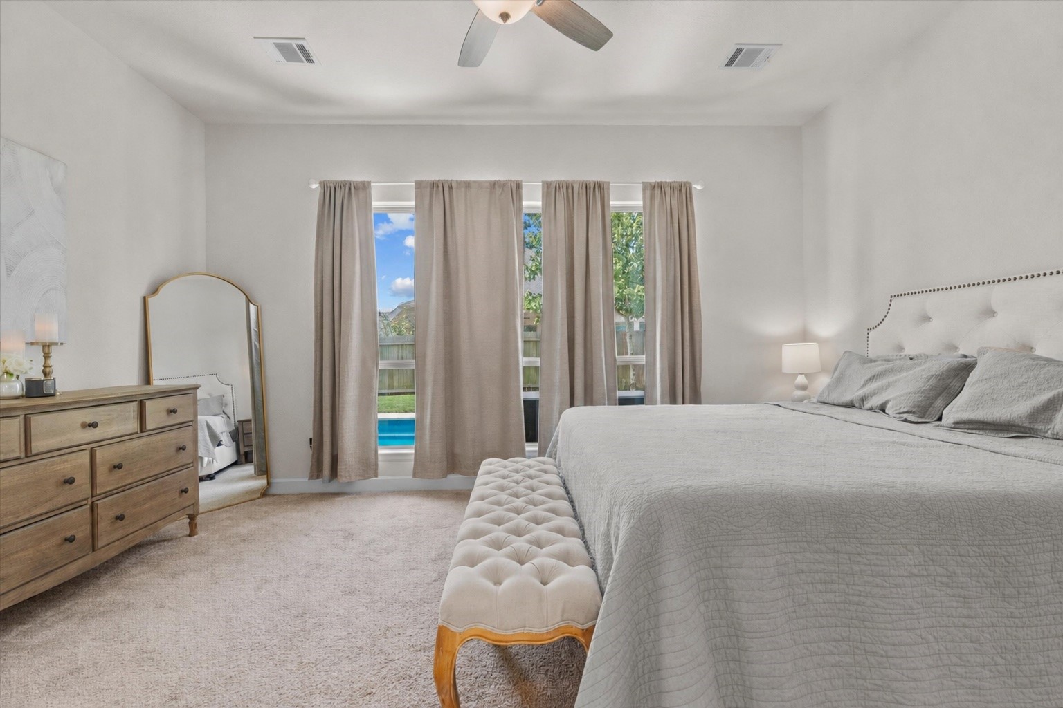 A luxurious owner's suite offering comfort, privacy, and the perfect place to recharge.