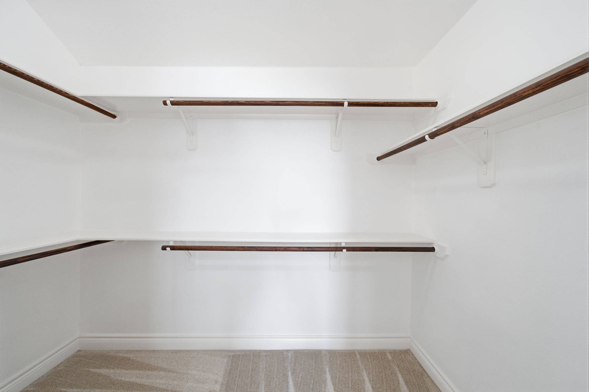 1 of 2 large primary closets.