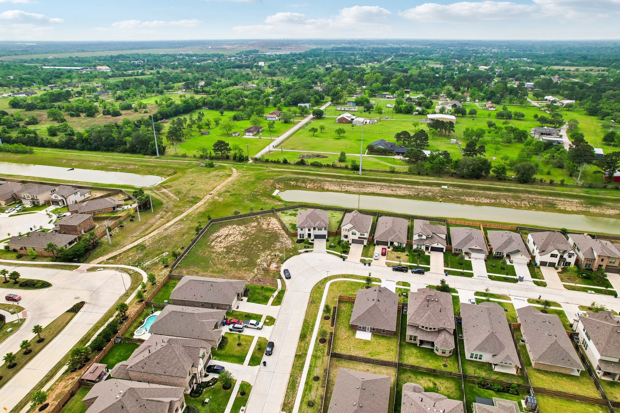 Aerial view showing no back neighbors