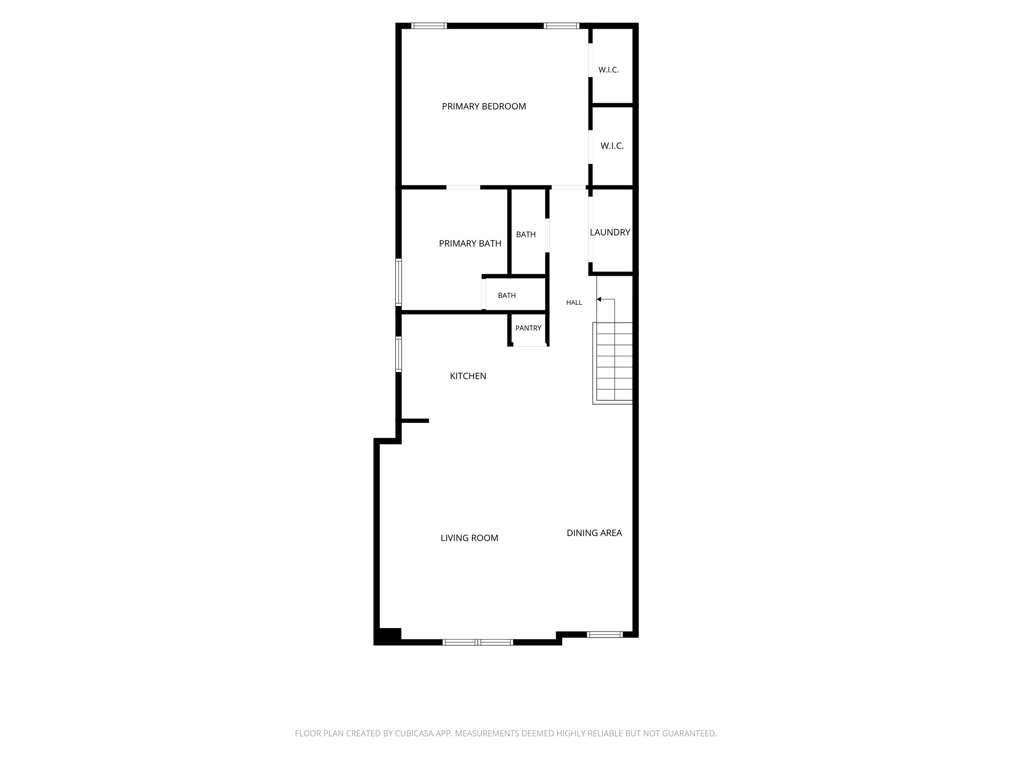 Second floor floor plan.