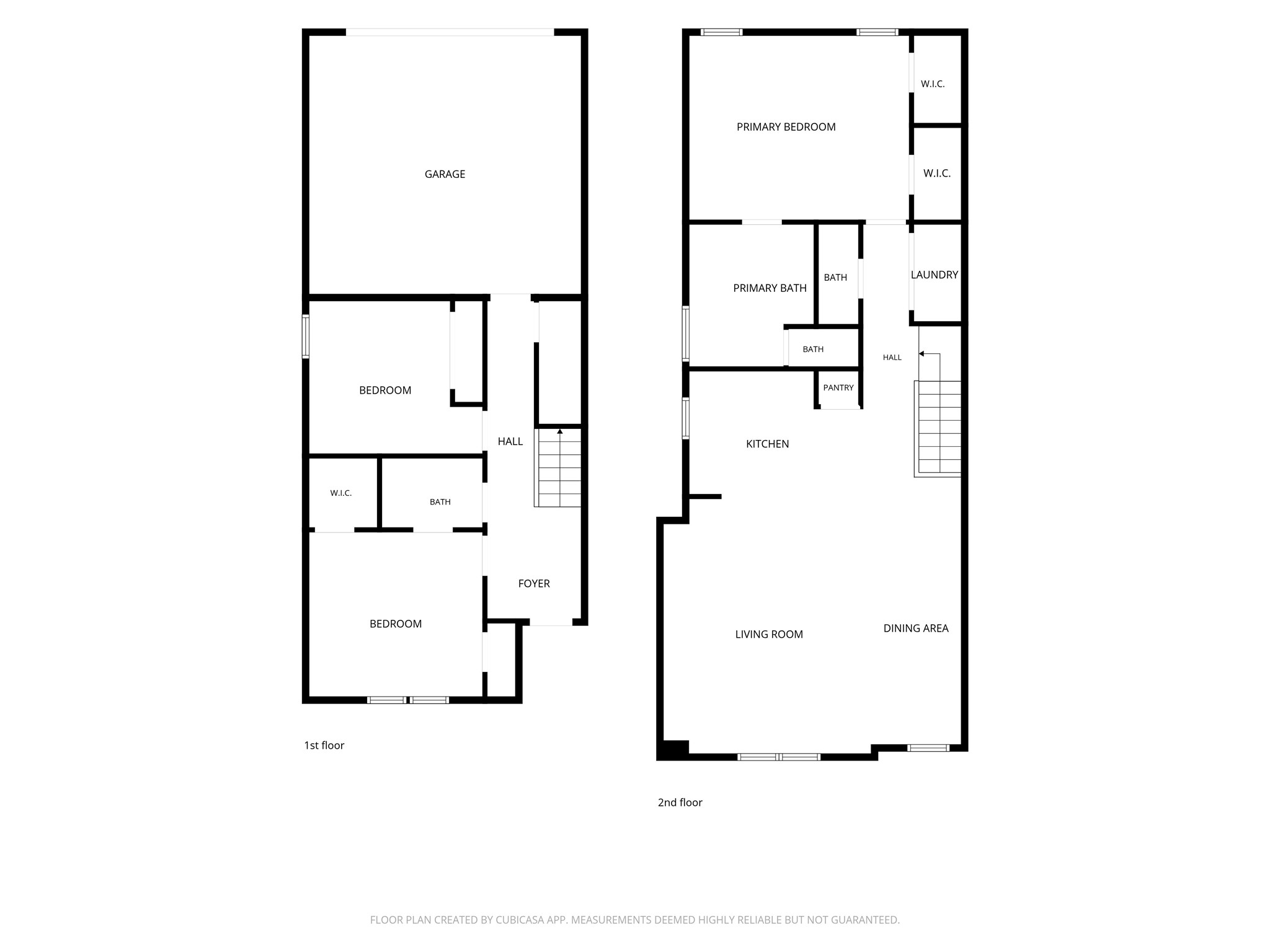 Combined floor plan.