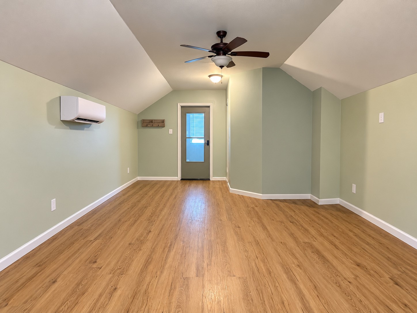 Another view of the game room in garage