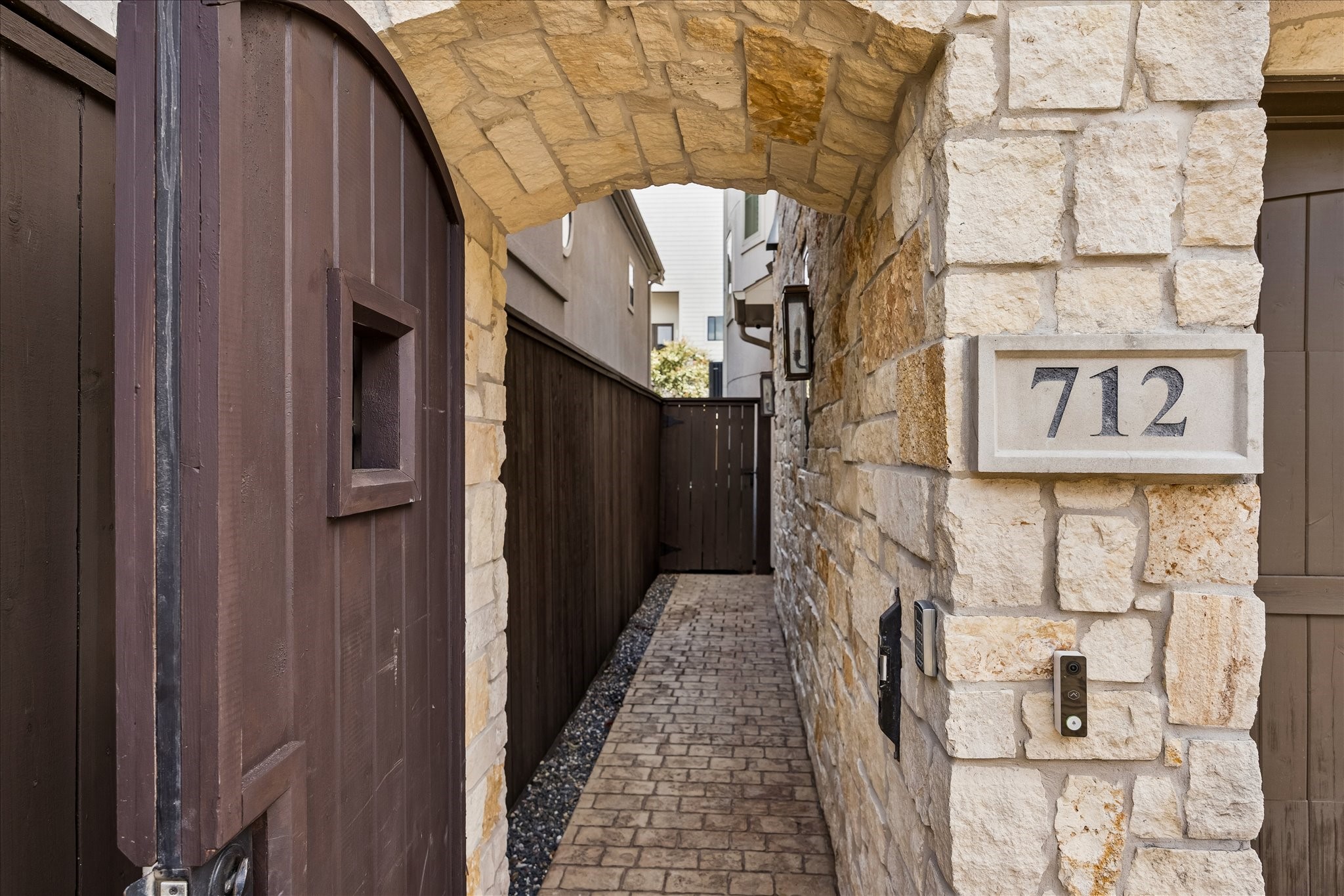Ring the doorbell at the locked entrance. Ring the doorbell at the locked entrance.