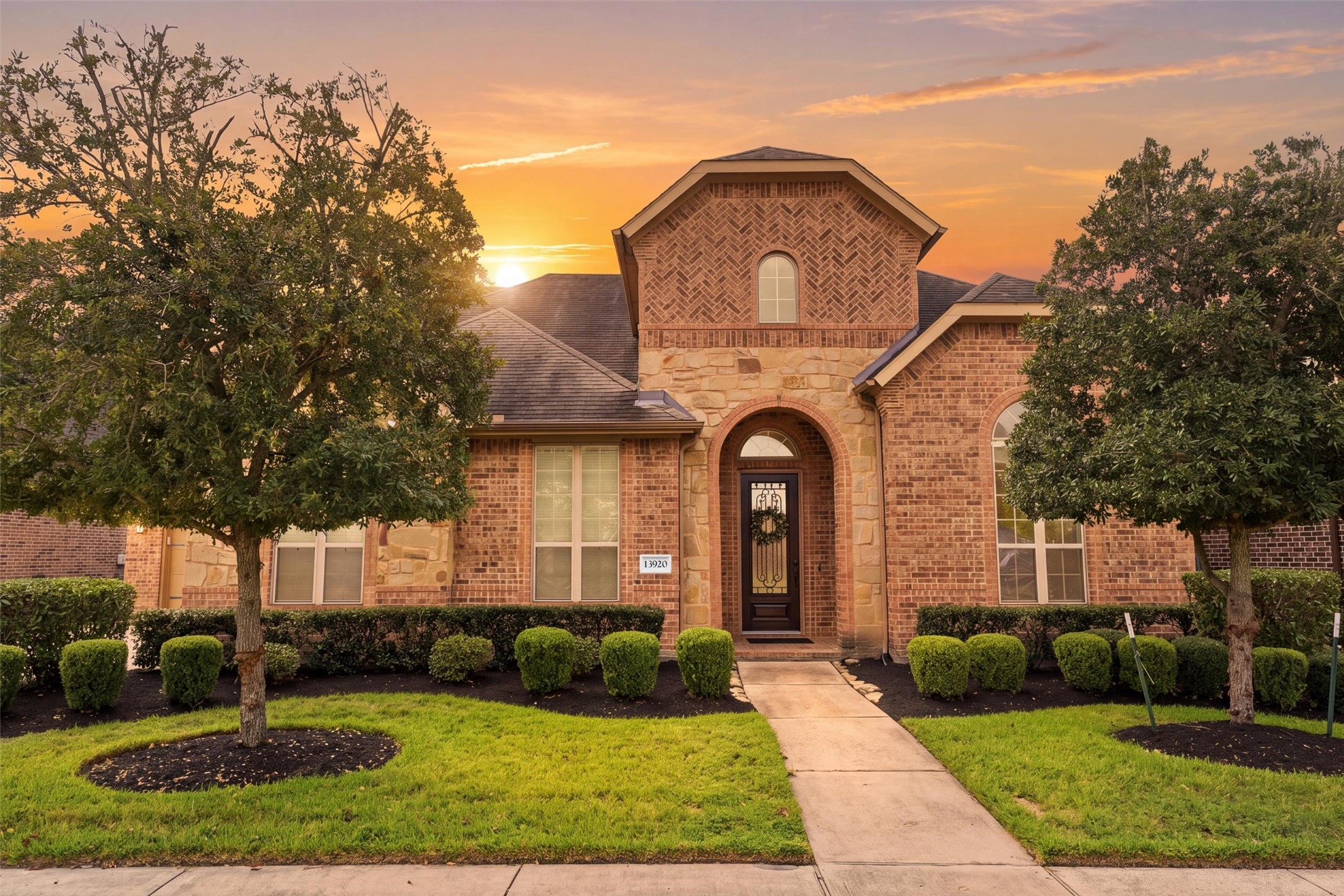 Sunset at 13902 N Lake Branch Ln