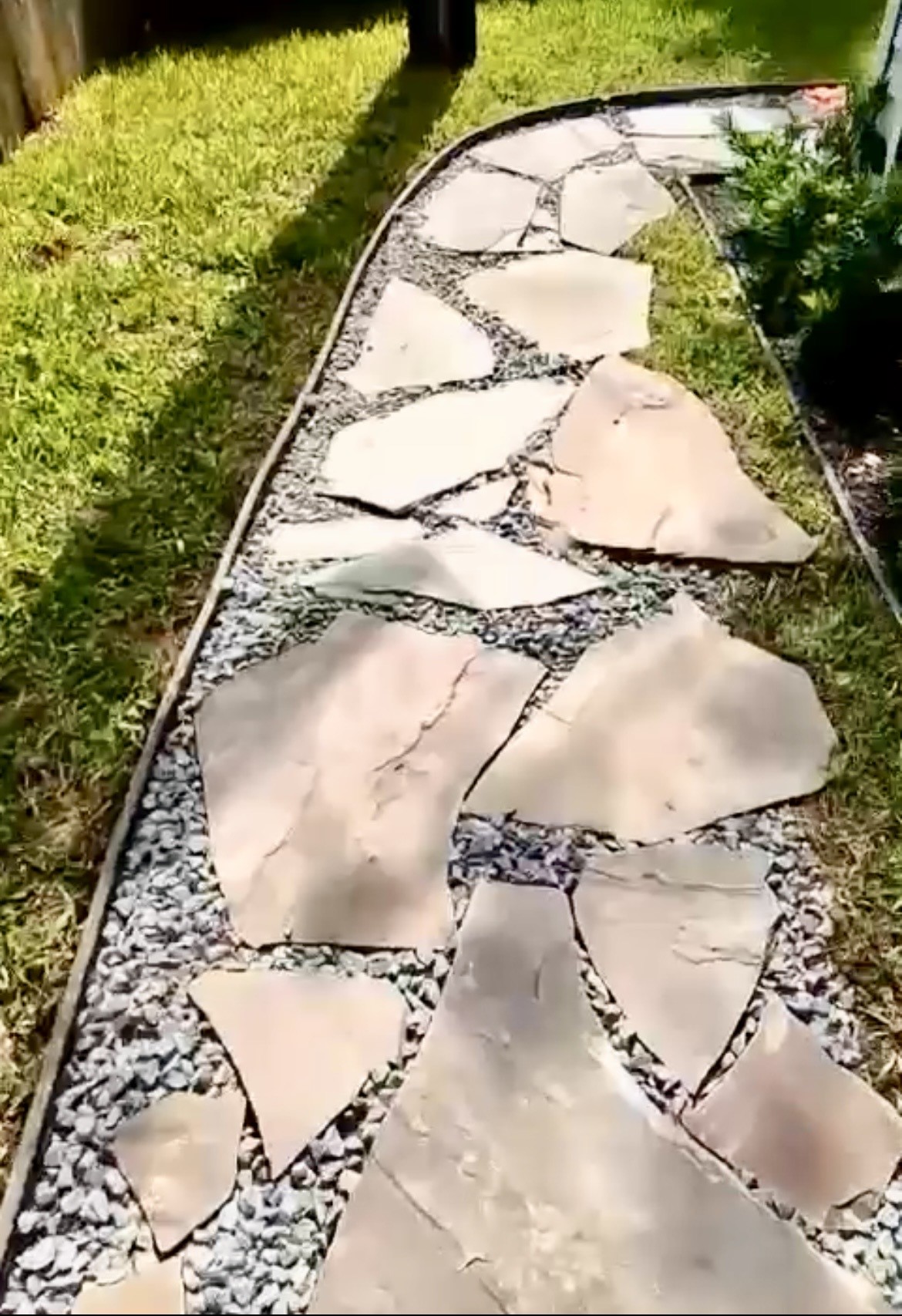Backyard - new paver walkway