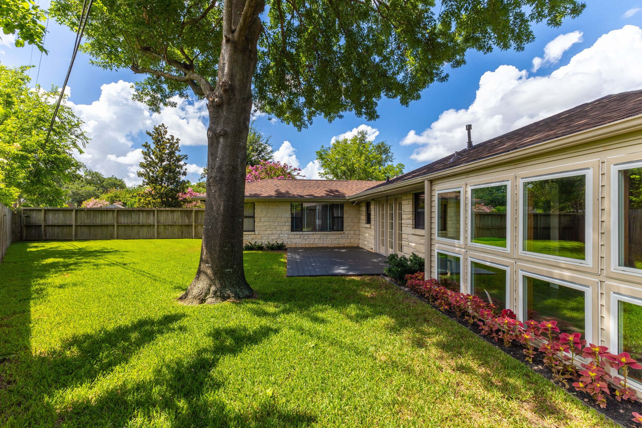 Backyard - view of Sunroom