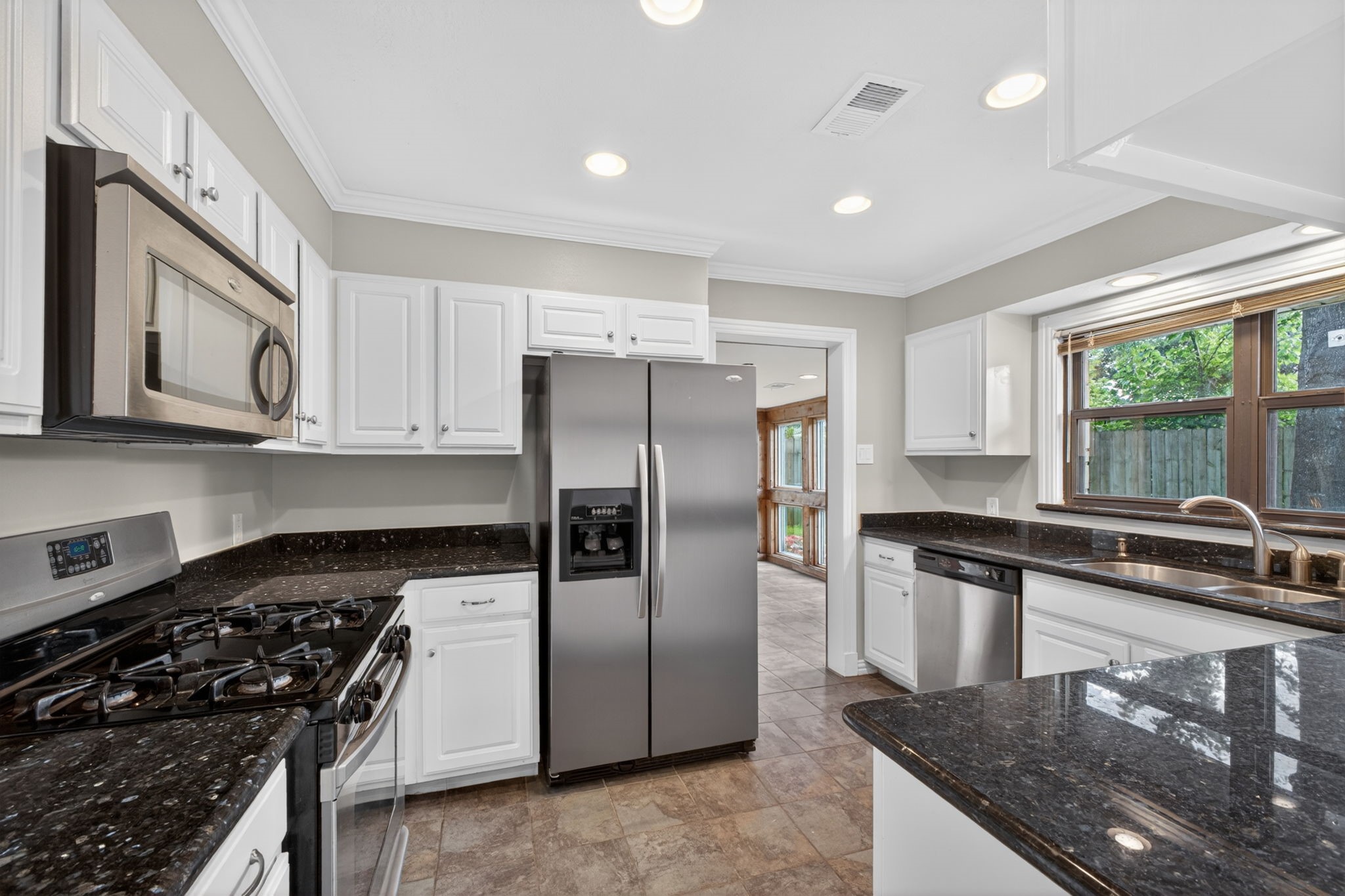 Kitchen - with stainless steel appliances