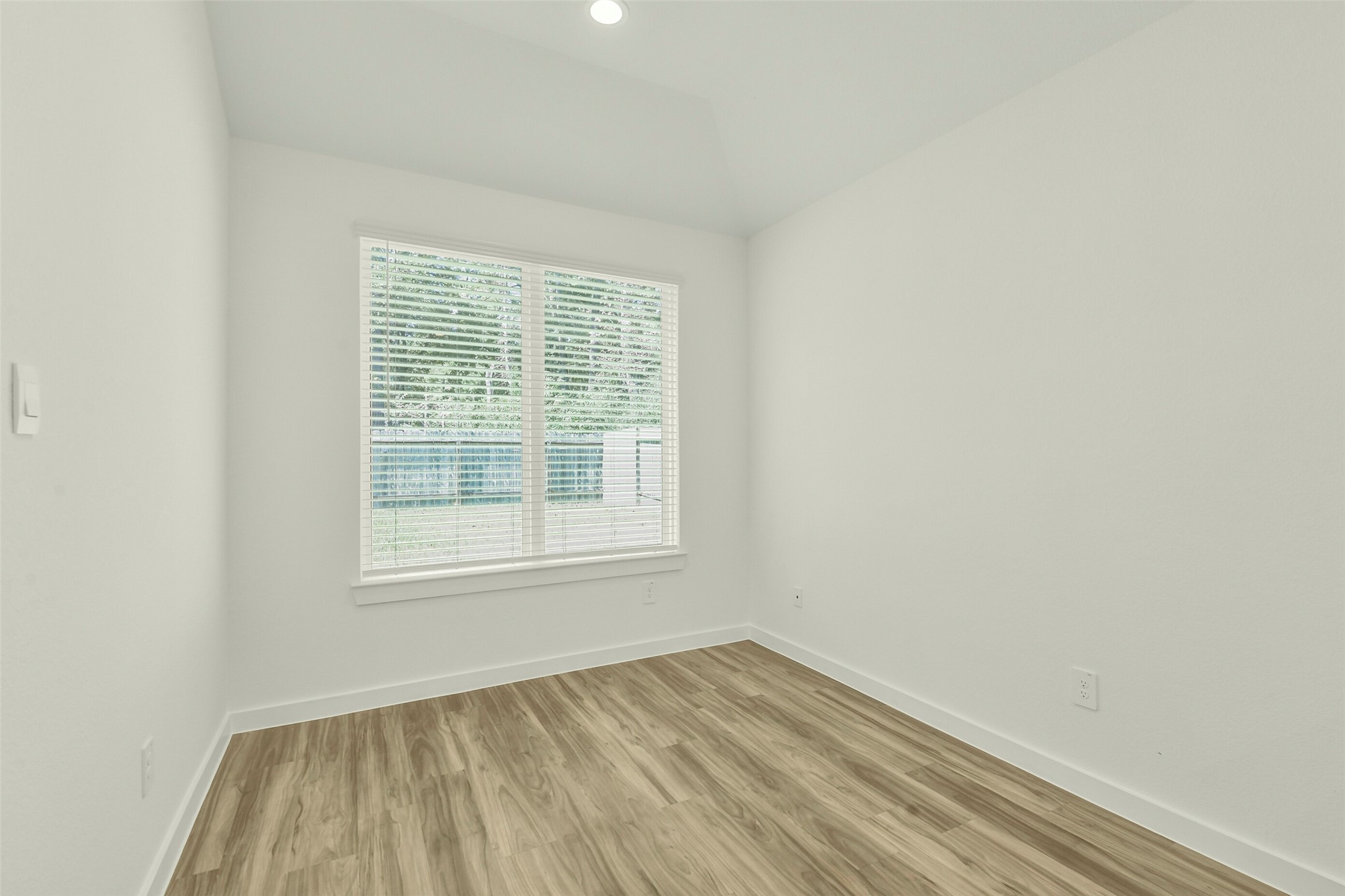 Second bedroom can be used as a study with vinyl flooring.