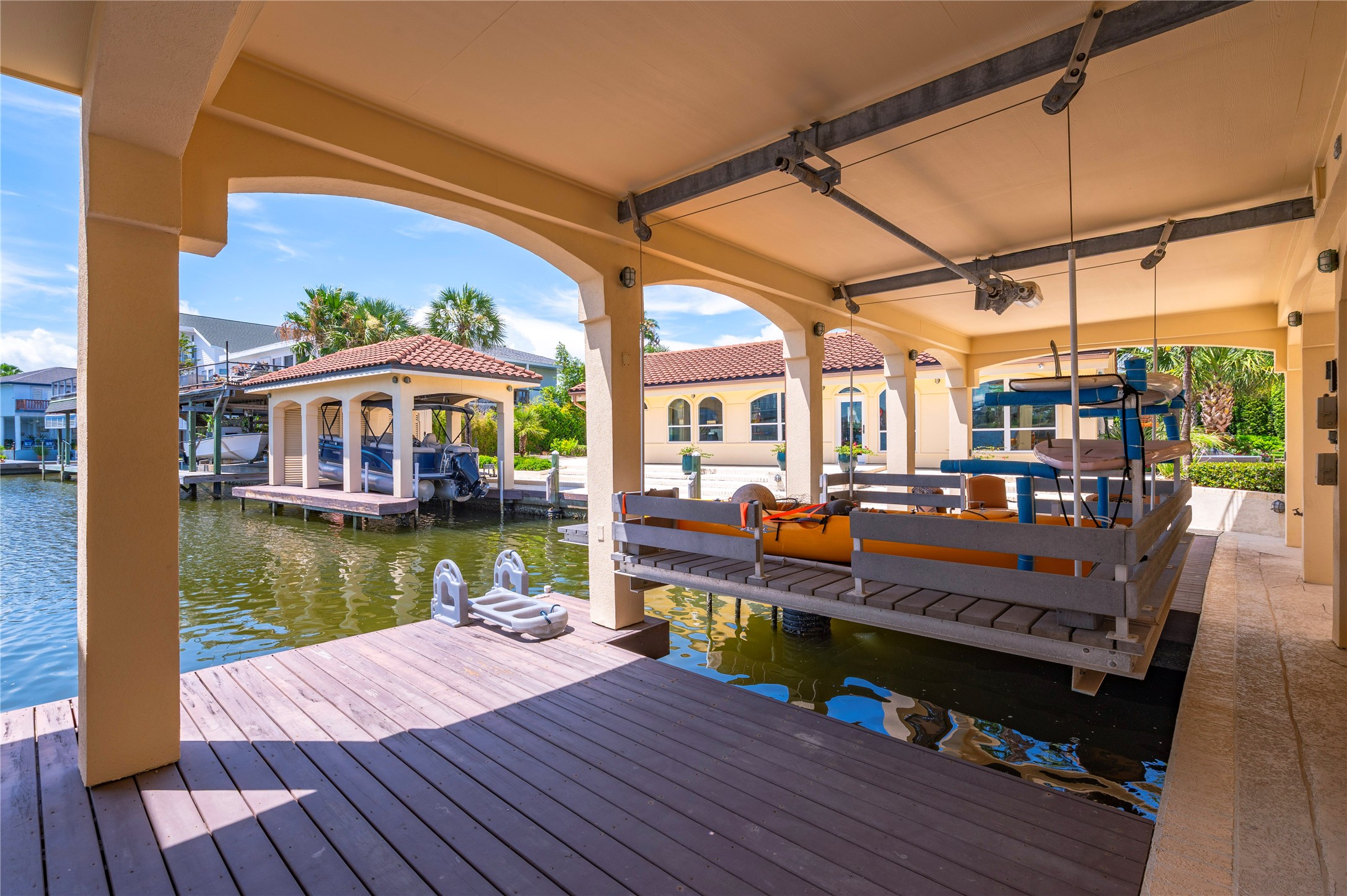 From boat dock view