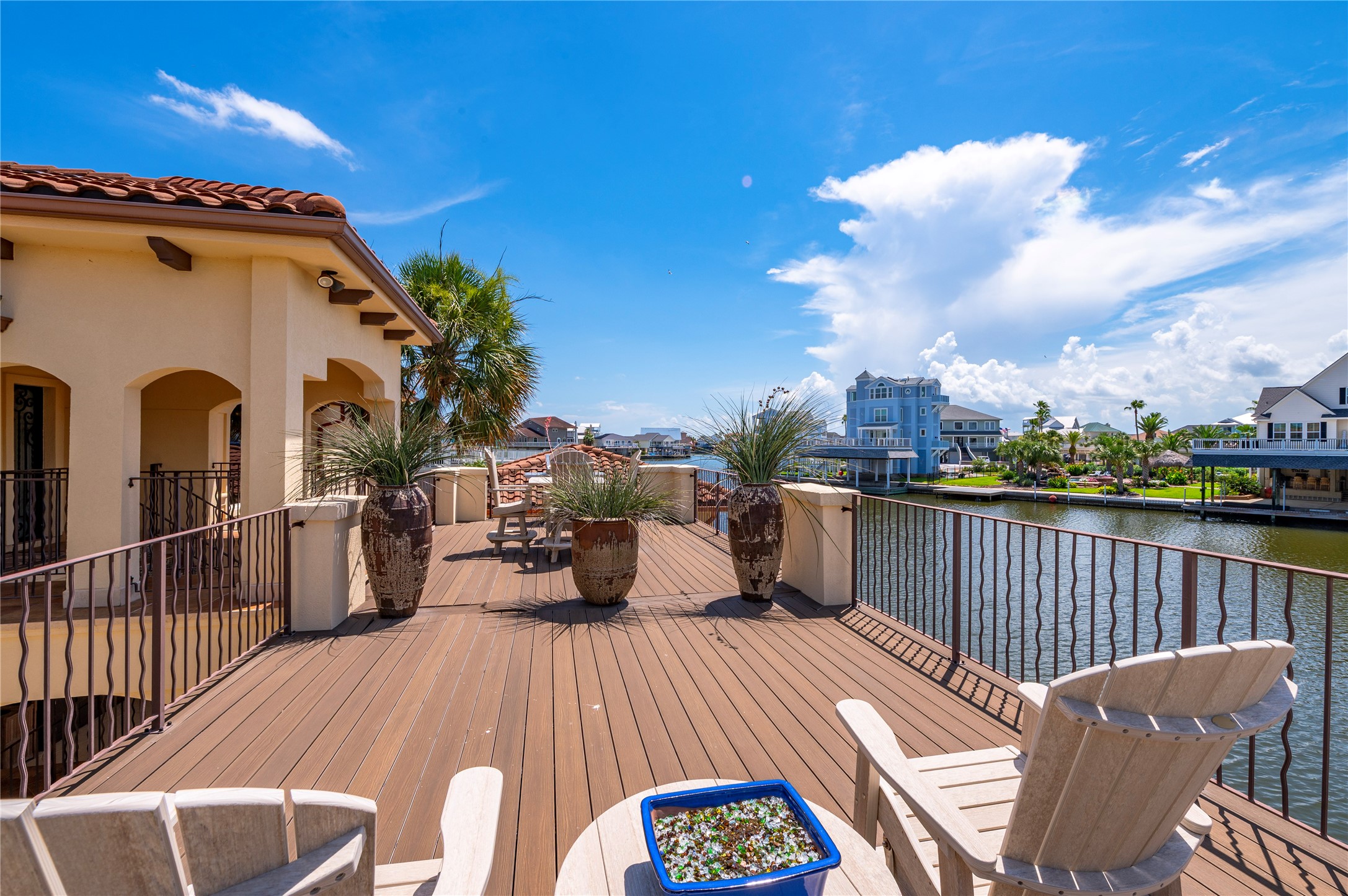 Upstairs patio