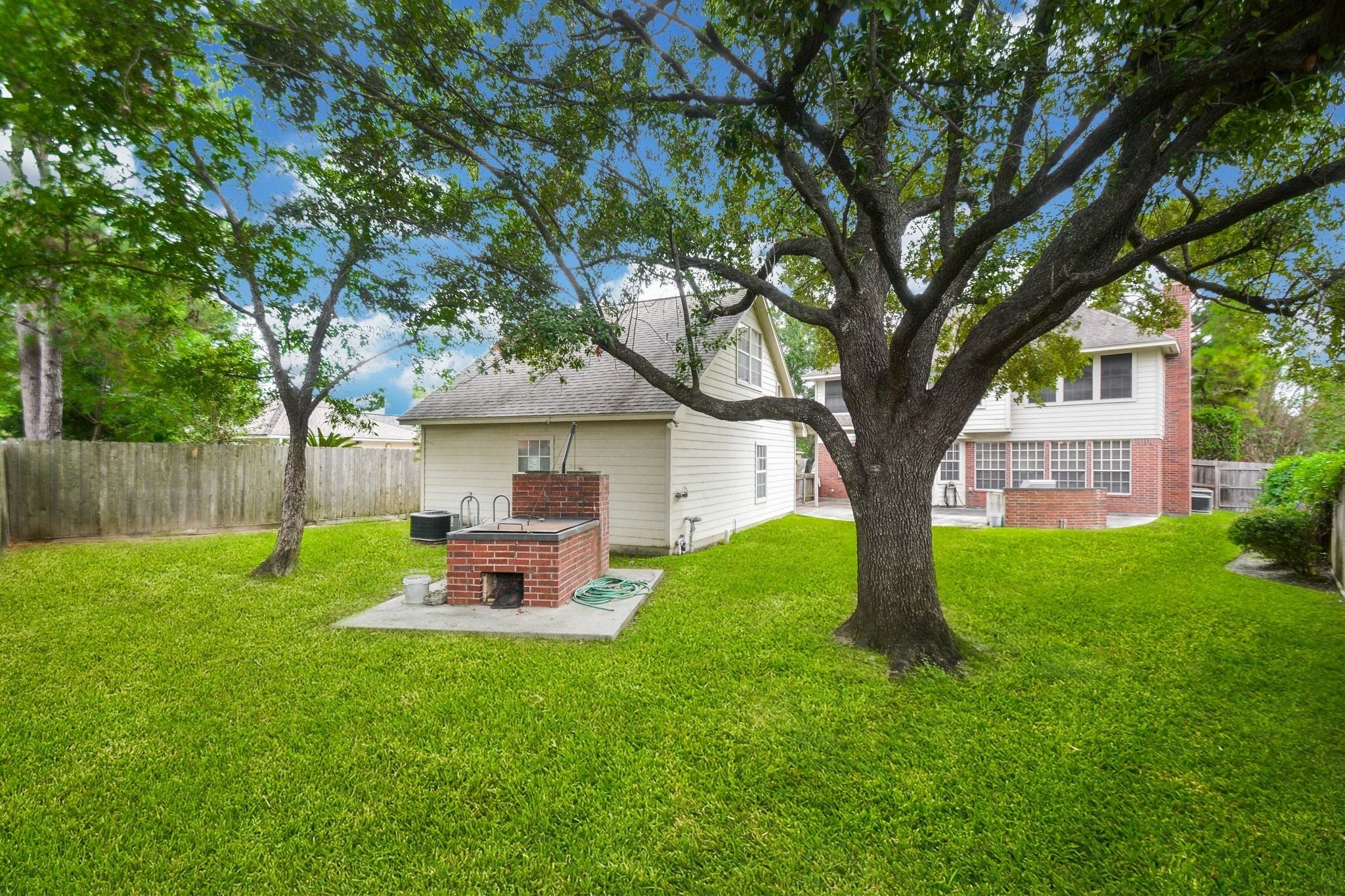 This yard is lovely and there is plenty of room for a pool and so much more. This yard is lovely and there is plenty of room for a pool and so much more.