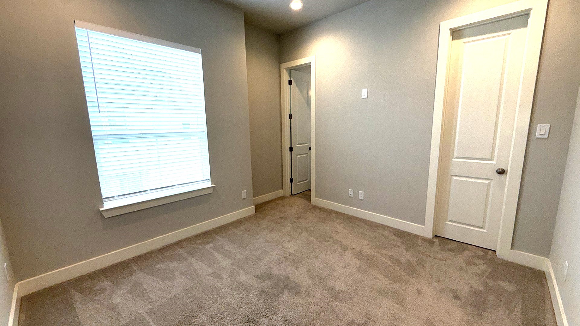 The Secondary bedroom on the 3rd floor has its own private bath.