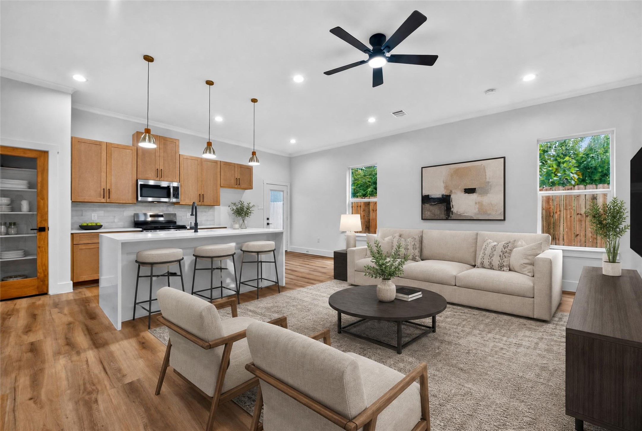 Welcome to this beautifully designed bright and open living, dining, and kitchen with effortless flow, abundant natural light, and a modern, welcoming feel. The spacious first floor layout creates the perfect setting to relax, entertain, and enjoy everyday livingall in brand-new construction just minutes from the Texas Medical Center. Welcome to this beautifully designed bright and open living, dining, and kitchen with effortless flow, abundant natural light, and a modern, welcoming feel. The spacious first floor layout creates the perfect setting to relax, entertain, and enjoy everyday livingall in brand-new construction just minutes from the Texas Medical Center.