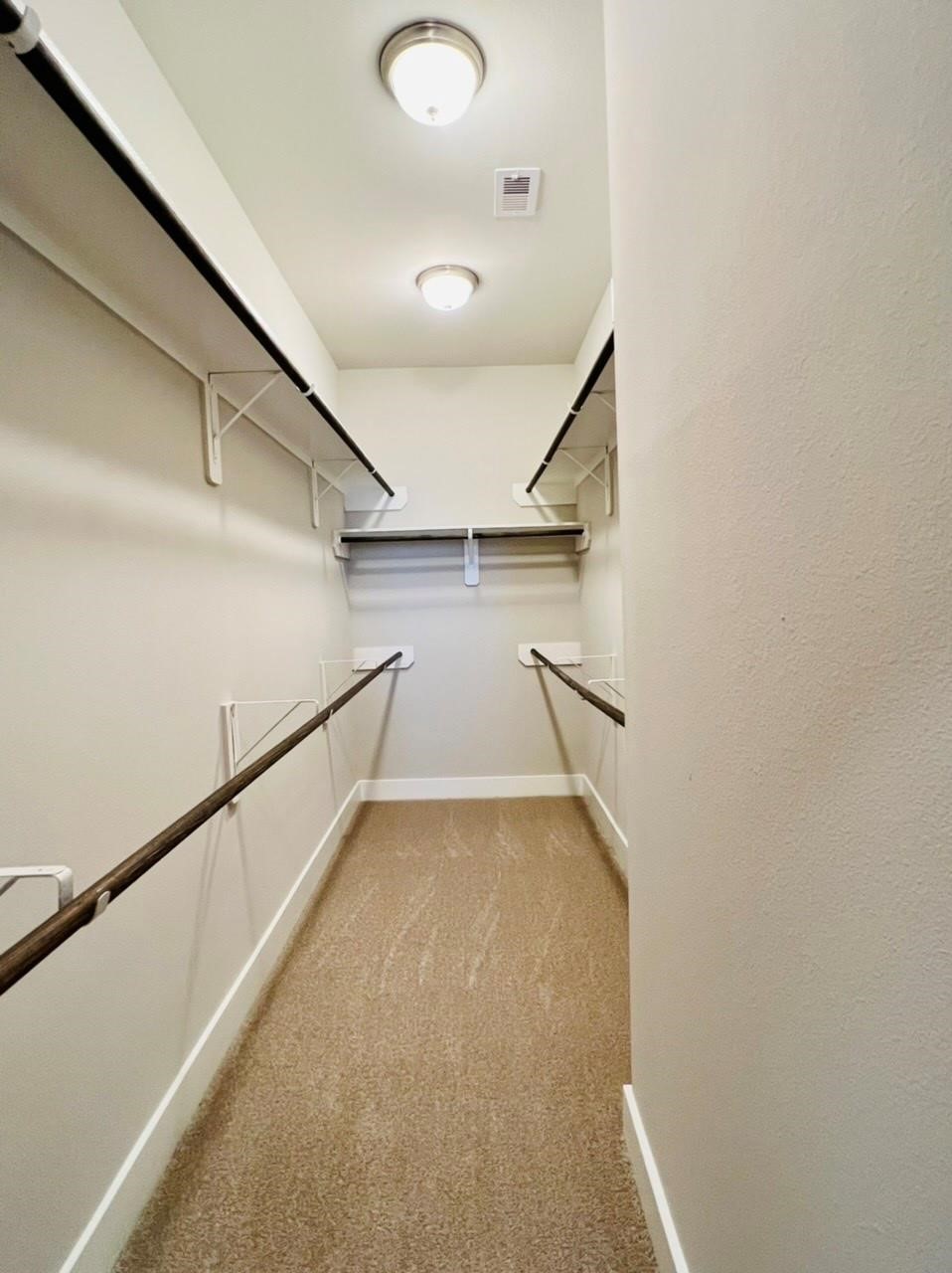 Large walk-in closet in primary suite!