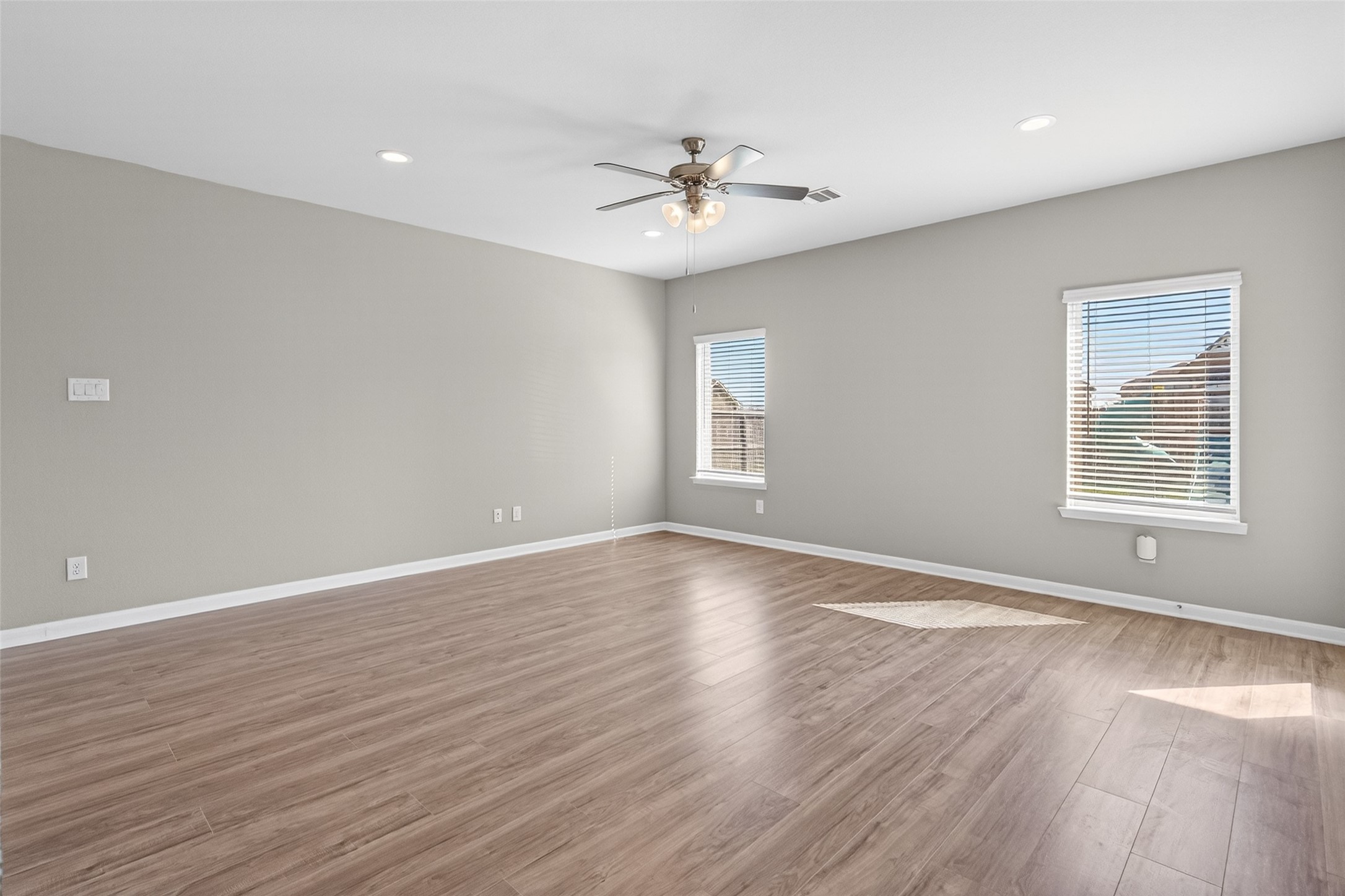 Spacious living area with plenty of natural light.