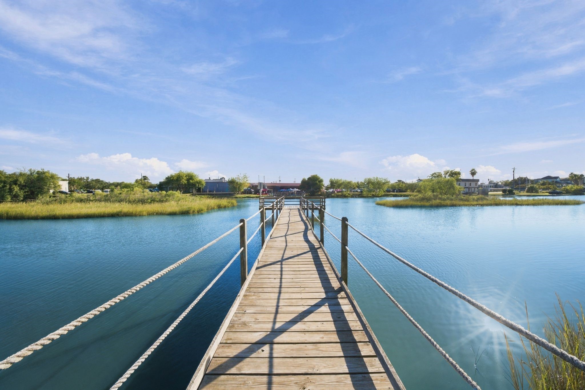 The neighborhood offers many parks and fishing piers.