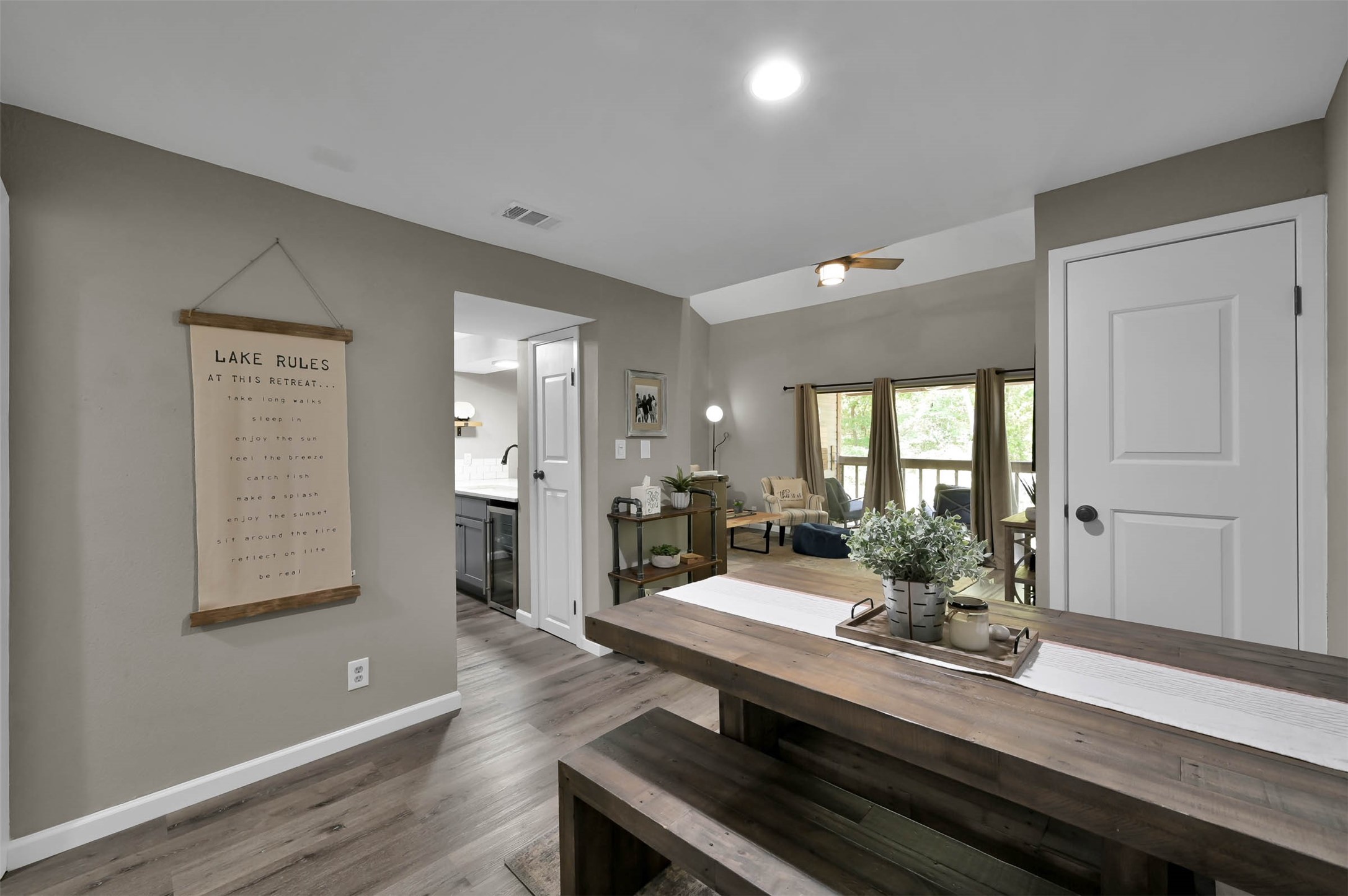 Entry into living room